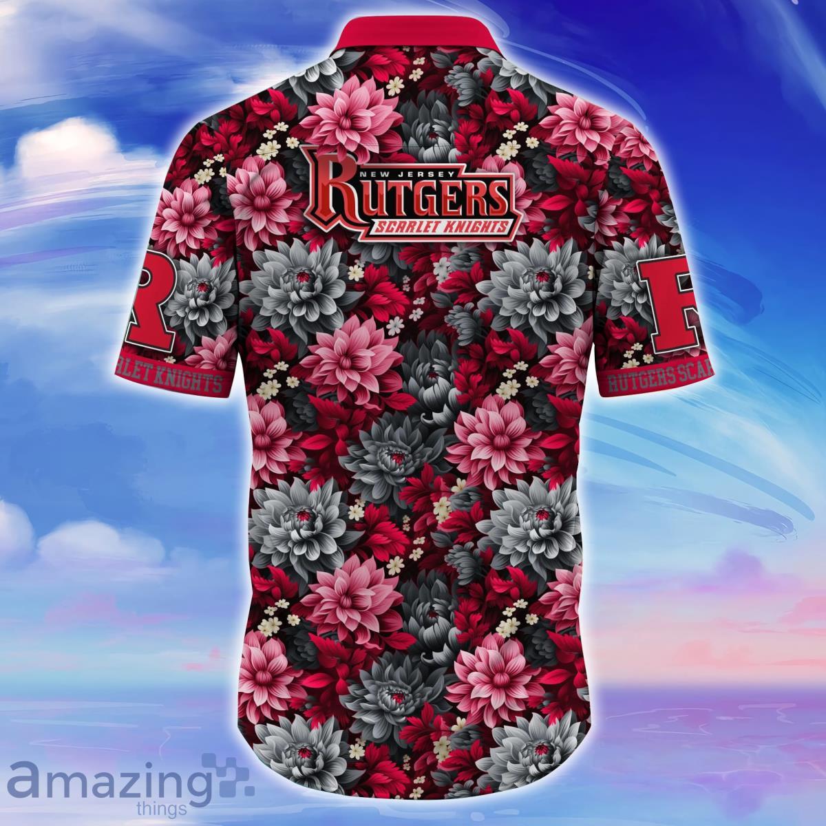 Rutgers Scarlet Knights Trending Hawaiian Shirt Great Gift For Fans image Rutgers Scarlet Knights Trending Hawaiian Shirt Great Gift For Fans Product Photo 3