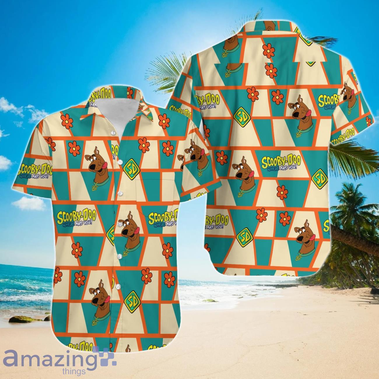 Scooby Doo Men's Hawaiian Shirt image Scooby Doo Men's Hawaiian Shirt Product Photo 1