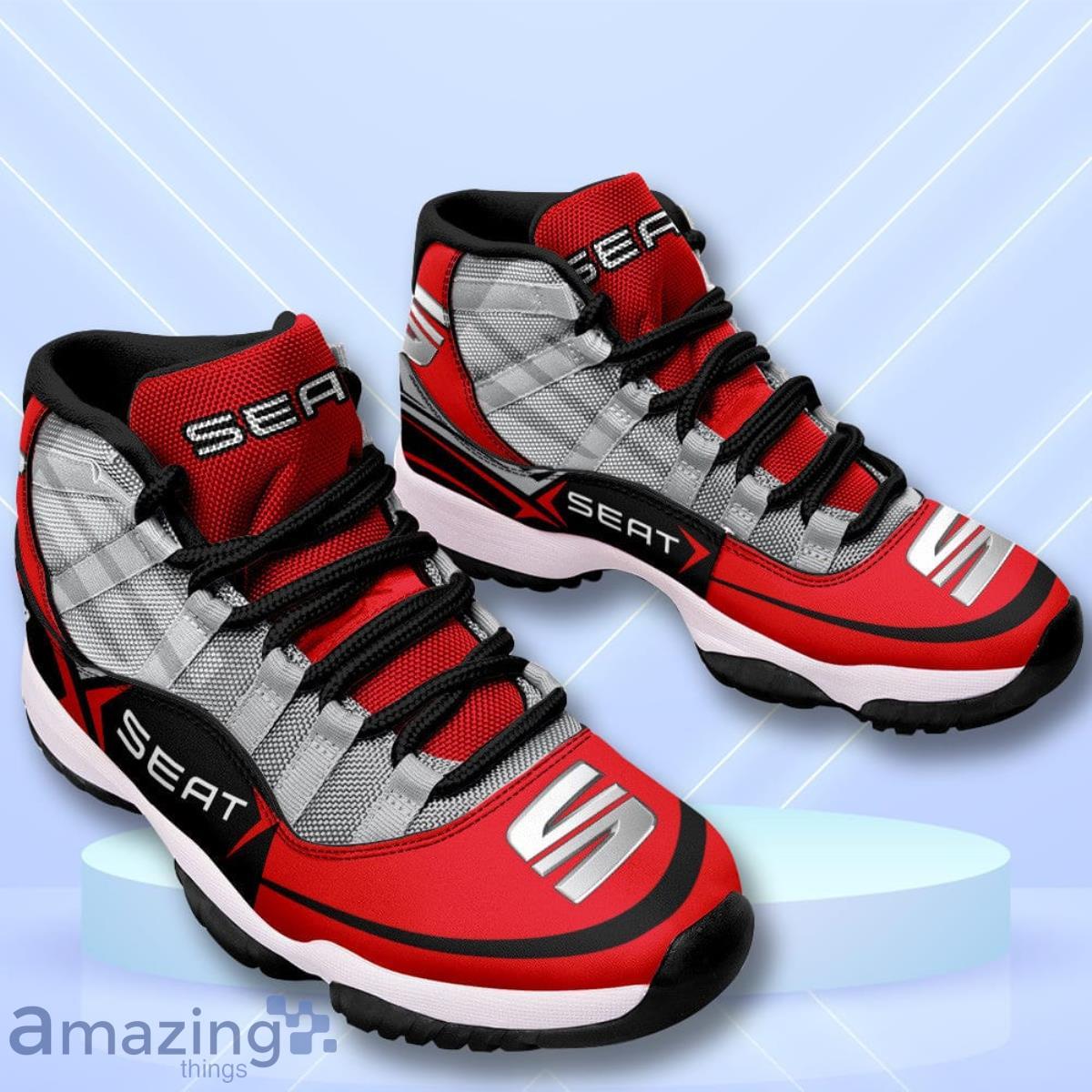 SEAT Custom Name Air Jordan 11 Sneakers Vintage Shoes image SEAT Custom Name Air Jordan 11 Sneakers Vintage Shoes Product Photo 2