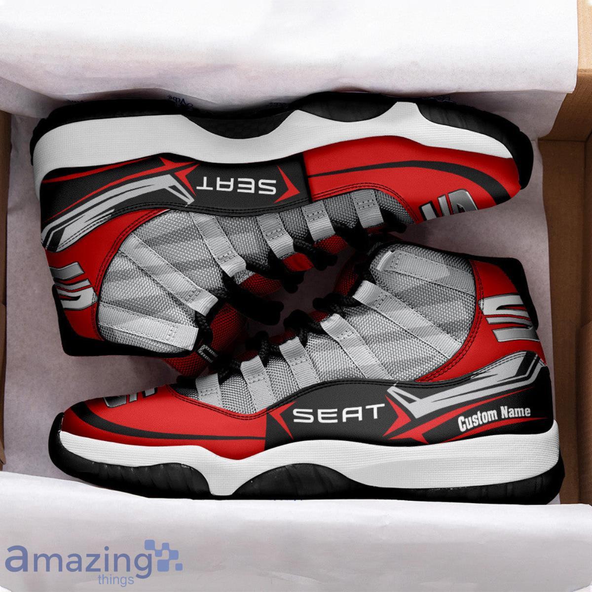 SEAT Custom Name Air Jordan 11 Sneakers Vintage Shoes image SEAT Custom Name Air Jordan 11 Sneakers Vintage Shoes Product Photo 3