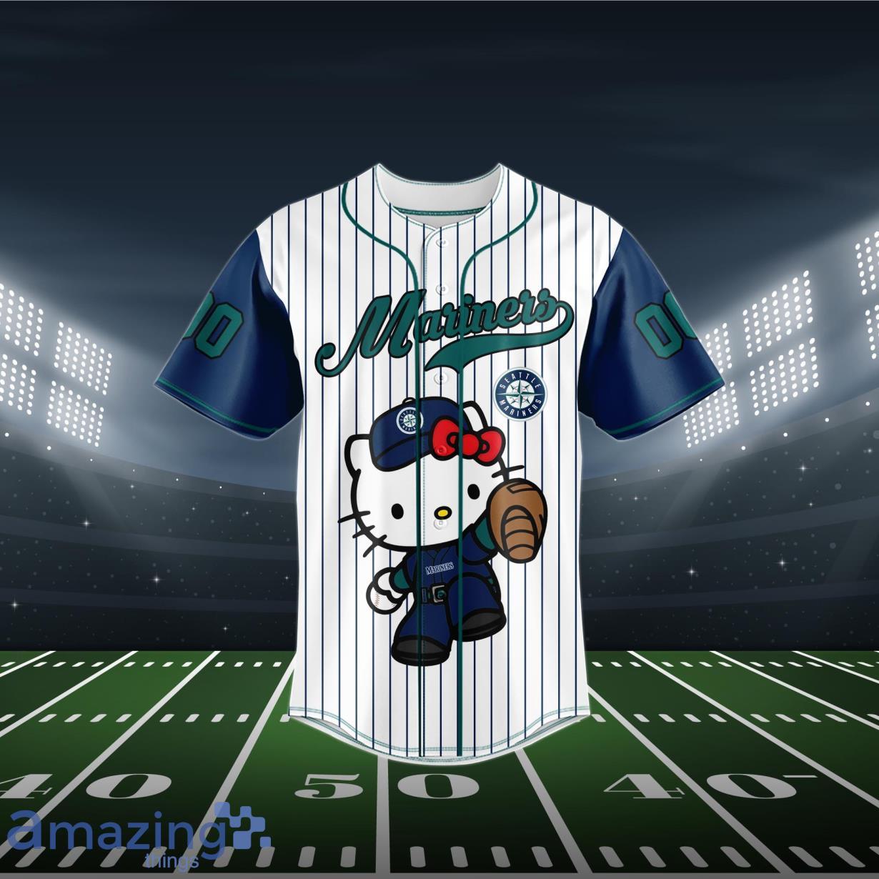 Seattle Mariners Special Hello Kitty Design Baseball Jersey Premium MLB  Custom Name - Number - Torunstyle