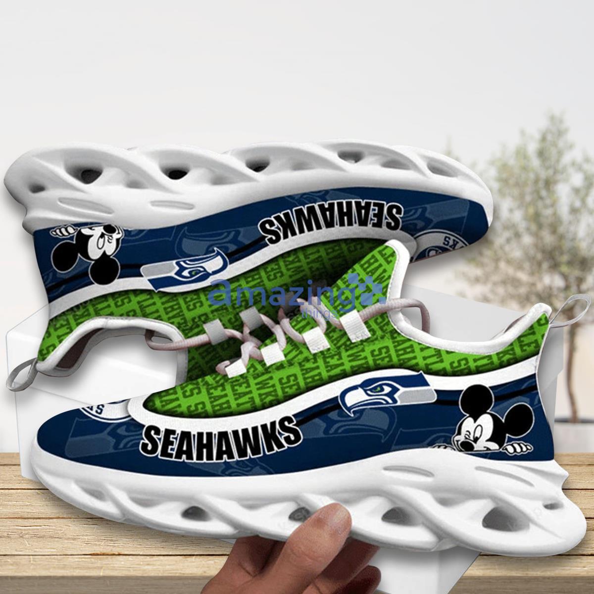 Seattle Seahawks Team Max Soul Shoes Running Sneakers For Men Women Product Photo 1