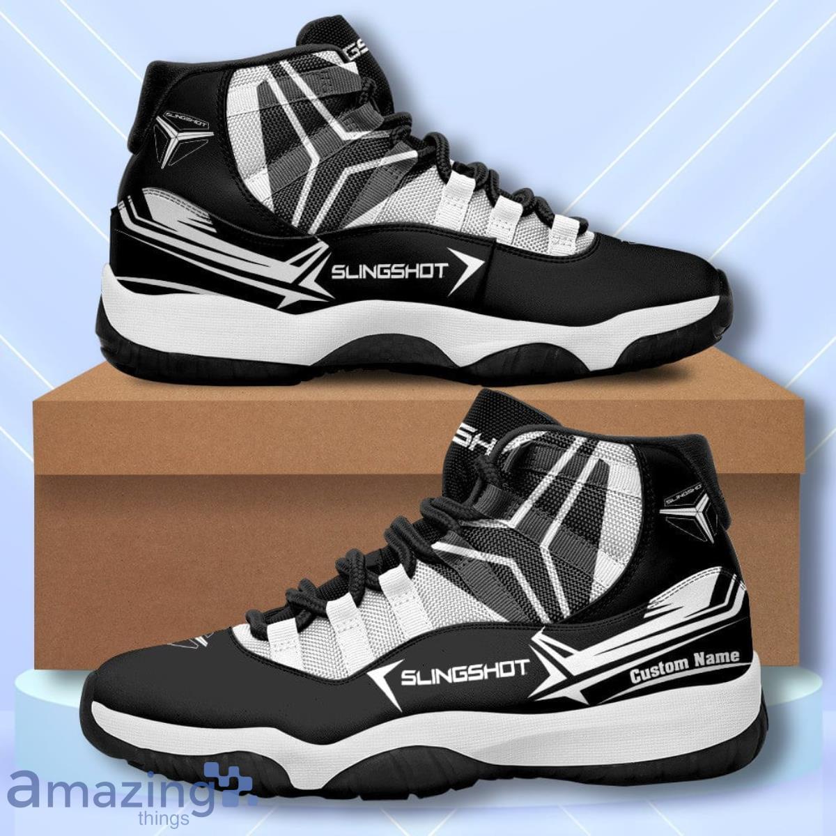 Slingshort Custom Name Air Jordan 11 Sneakers Vintage Shoes Product Photo 1