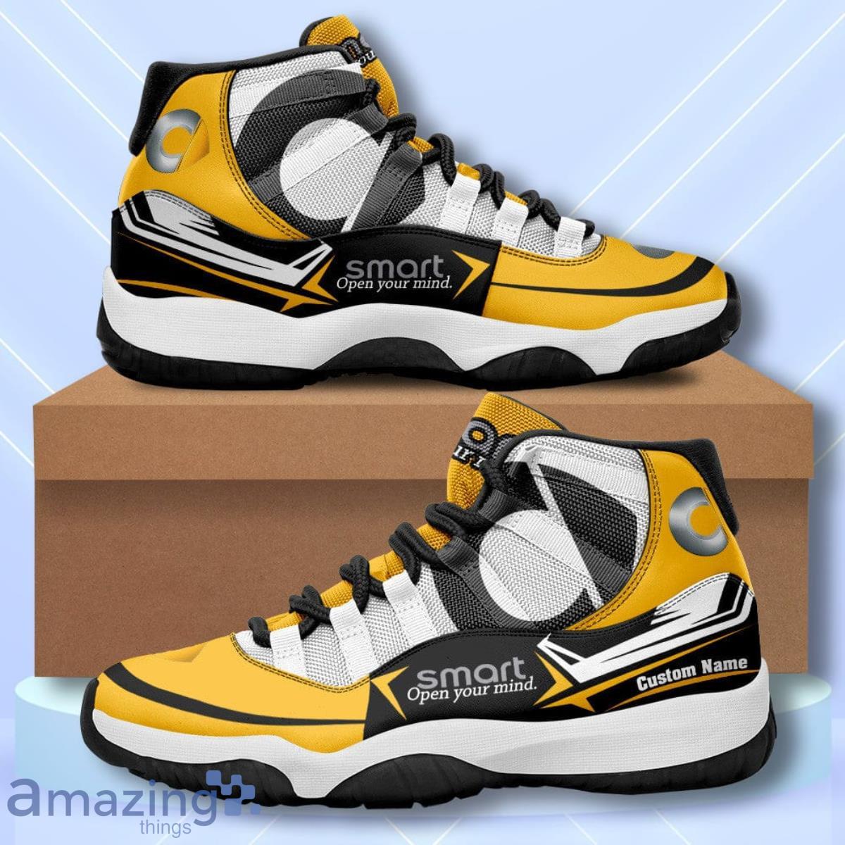 Smart Custom Name Air Jordan 11 Sneakers Vintage Shoes Product Photo 1