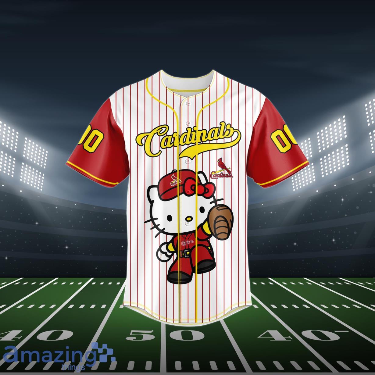 St Louis Cardinals Baseball Jersey MLB Hello Kitty Custom Name