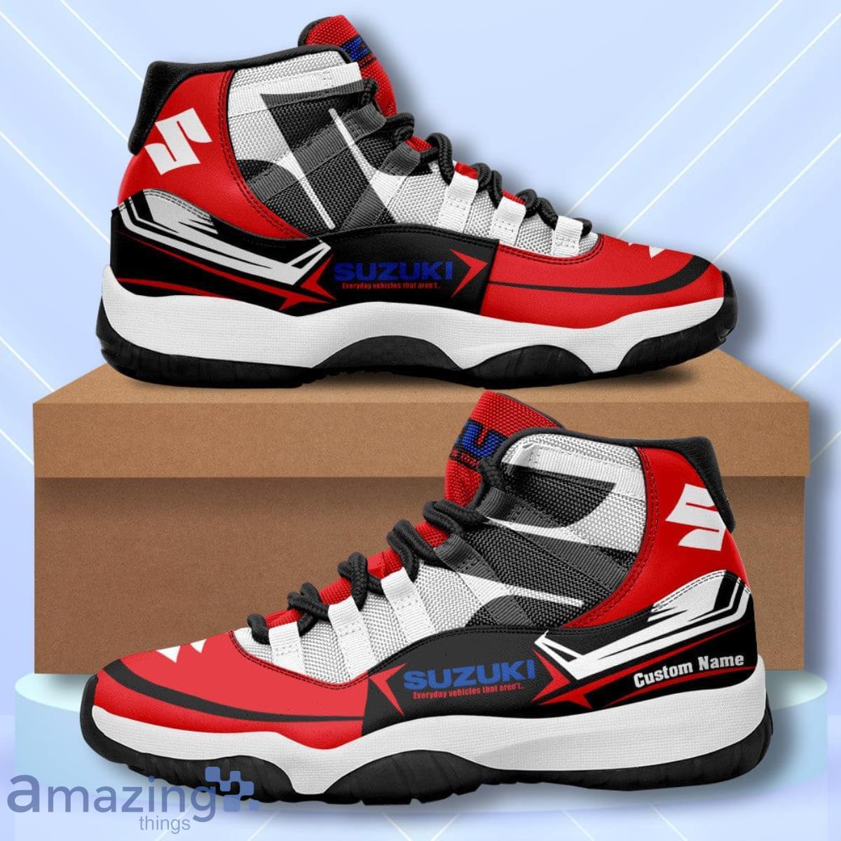 Suzuki Custom Name Air Jordan 11 Sneakers Vintage Shoes Product Photo 1