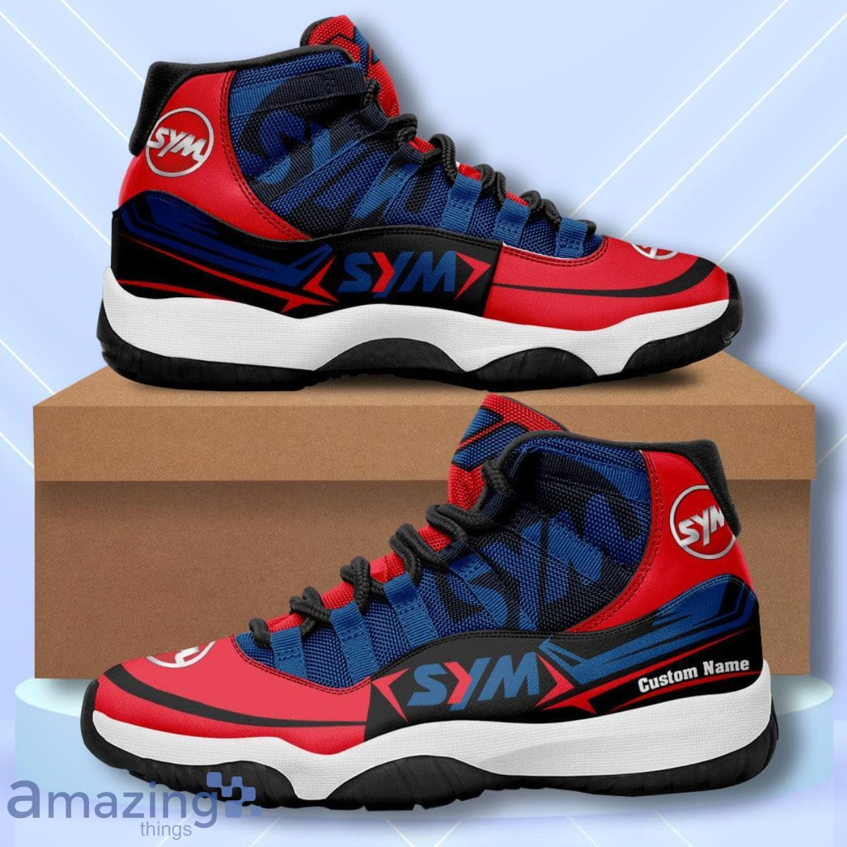 SYM Motors Custom Name Air Jordan 11 Sneakers Vintage Shoes Product Photo 1