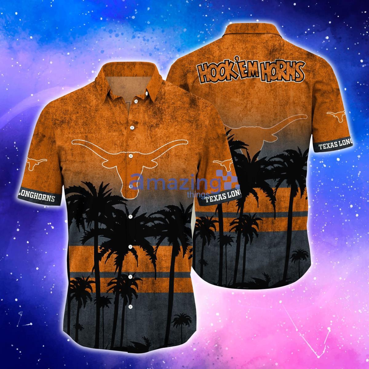 Texas Longhorns Trending Hawaiian Shirt And Shorts For Fans Product Photo 1
