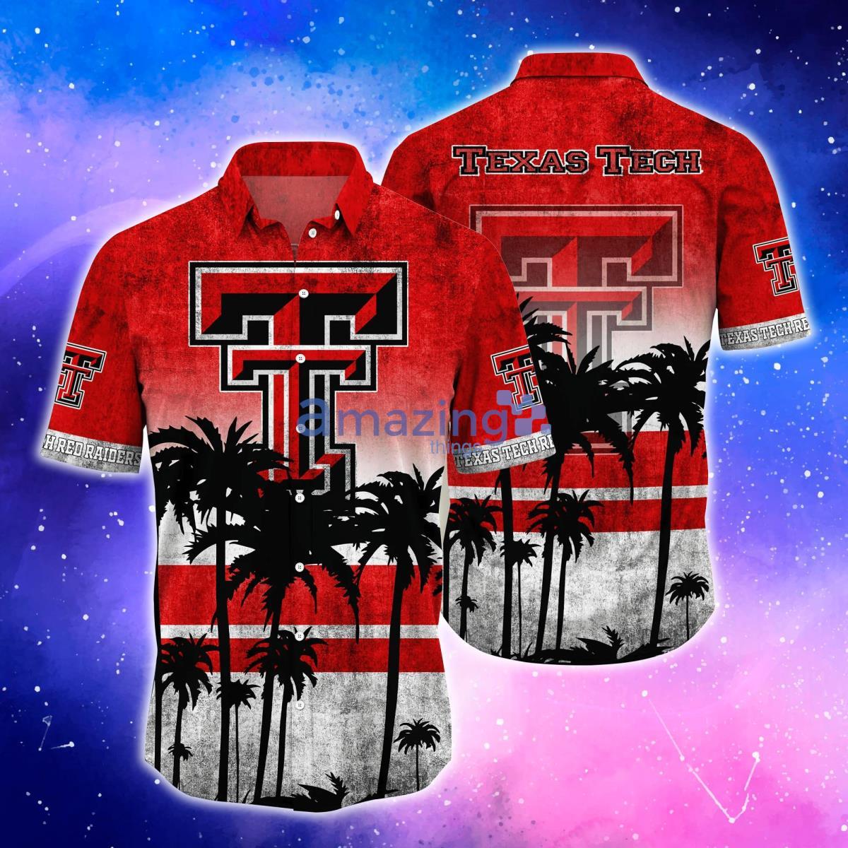 Texas Tech Red Raiders Cute Black Cat Hawaiian Shirt And Shorts