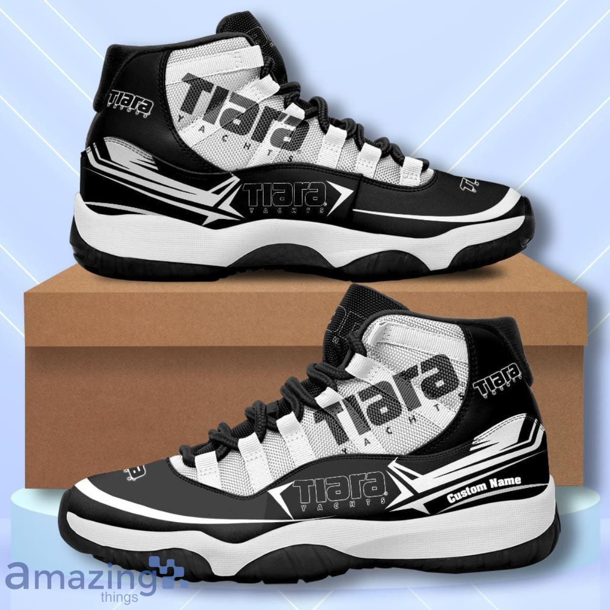 Tiara Yachts Custom Name Air Jordan 11 Sneakers Vintage Shoes Product Photo 1