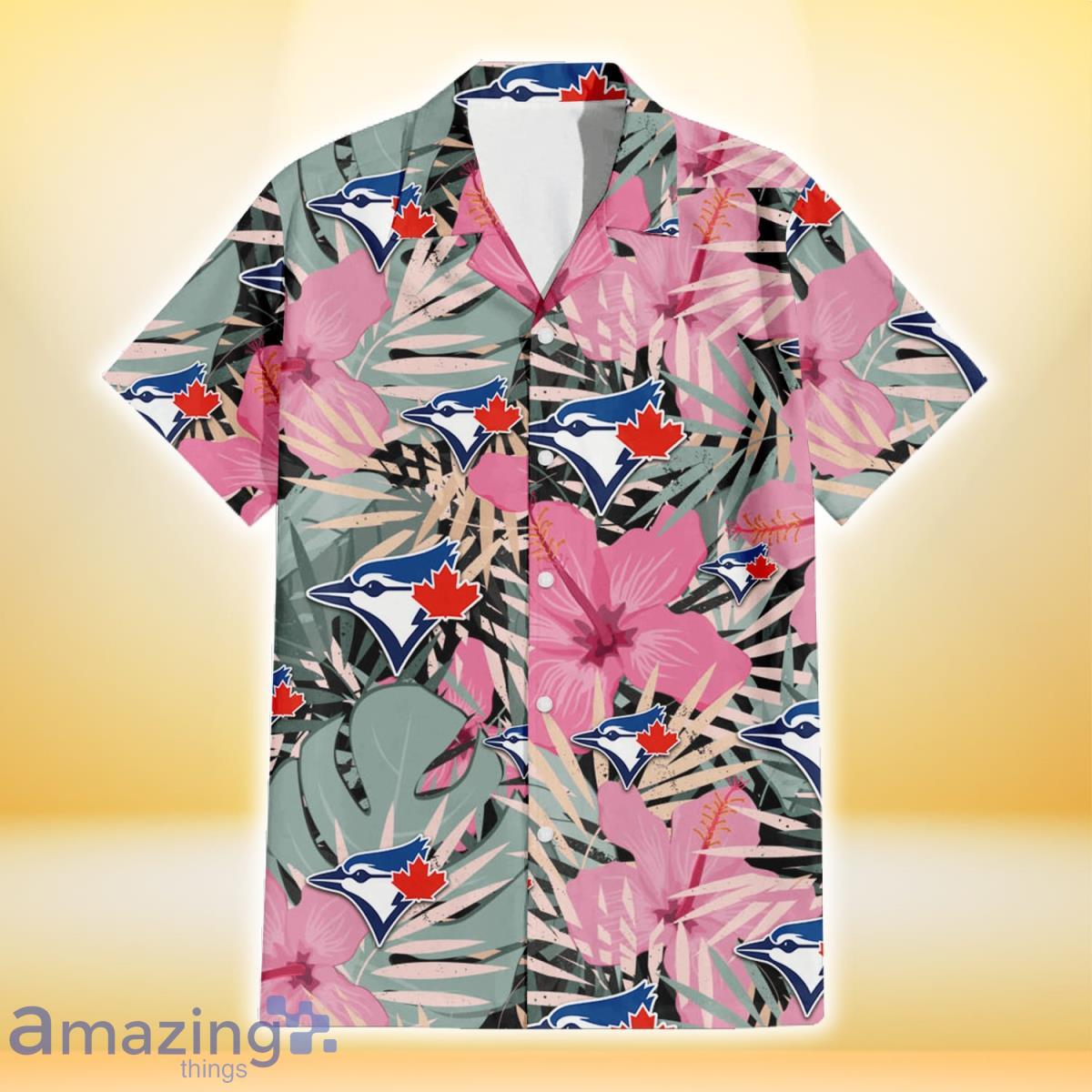 Light Pink Hibiscus Print Aloha Shirt | Pink Men's Shirt