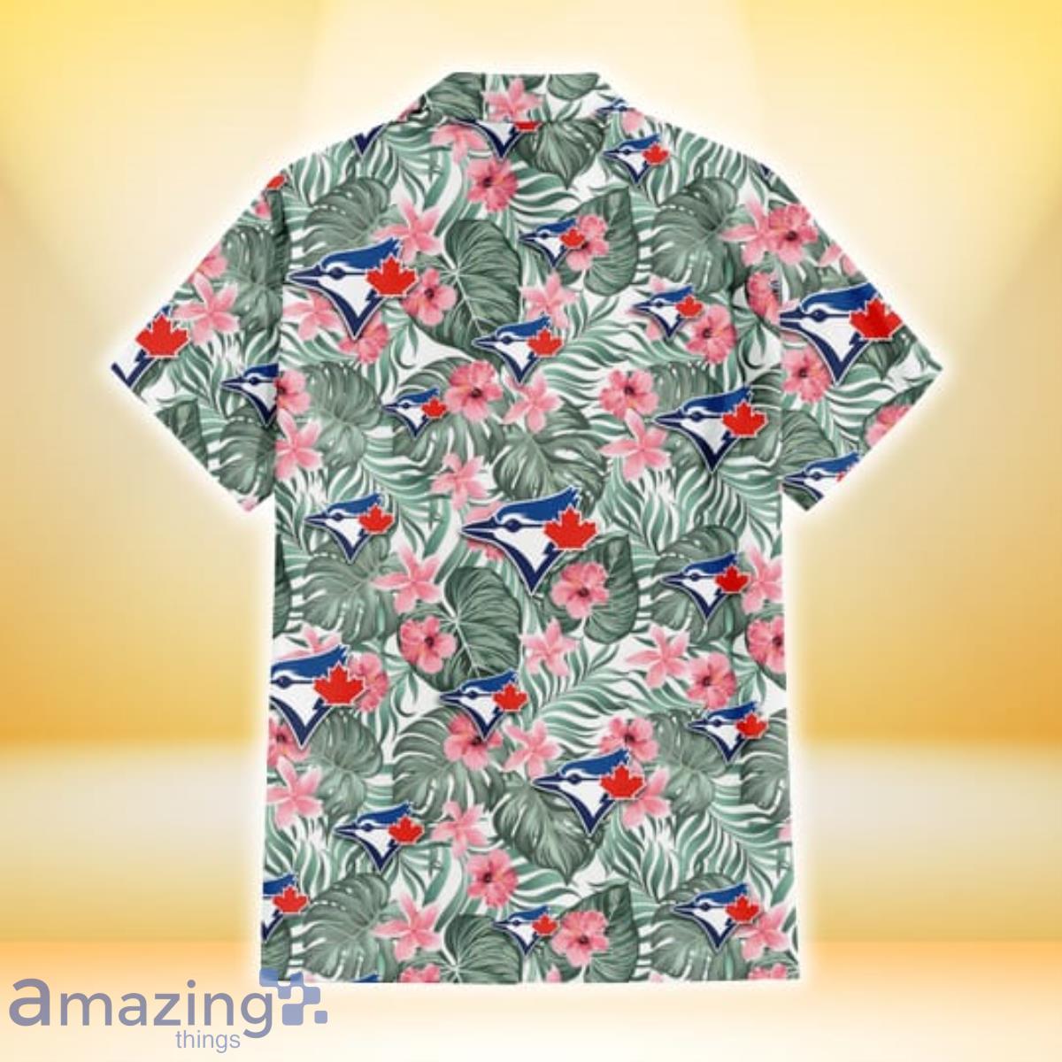 Toronto Blue Jays Hibiscus Turquoise Banana Leaf 3D Hawaiian Shirt