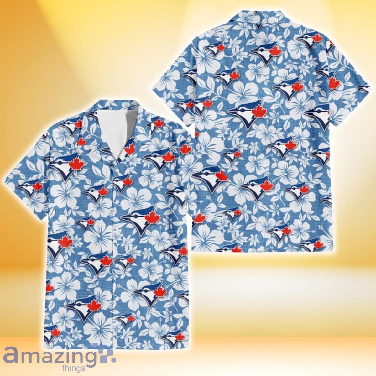 Toronto Blue.Jays Short-Sleeve Hawaiian Shirt For Men Summer Lover