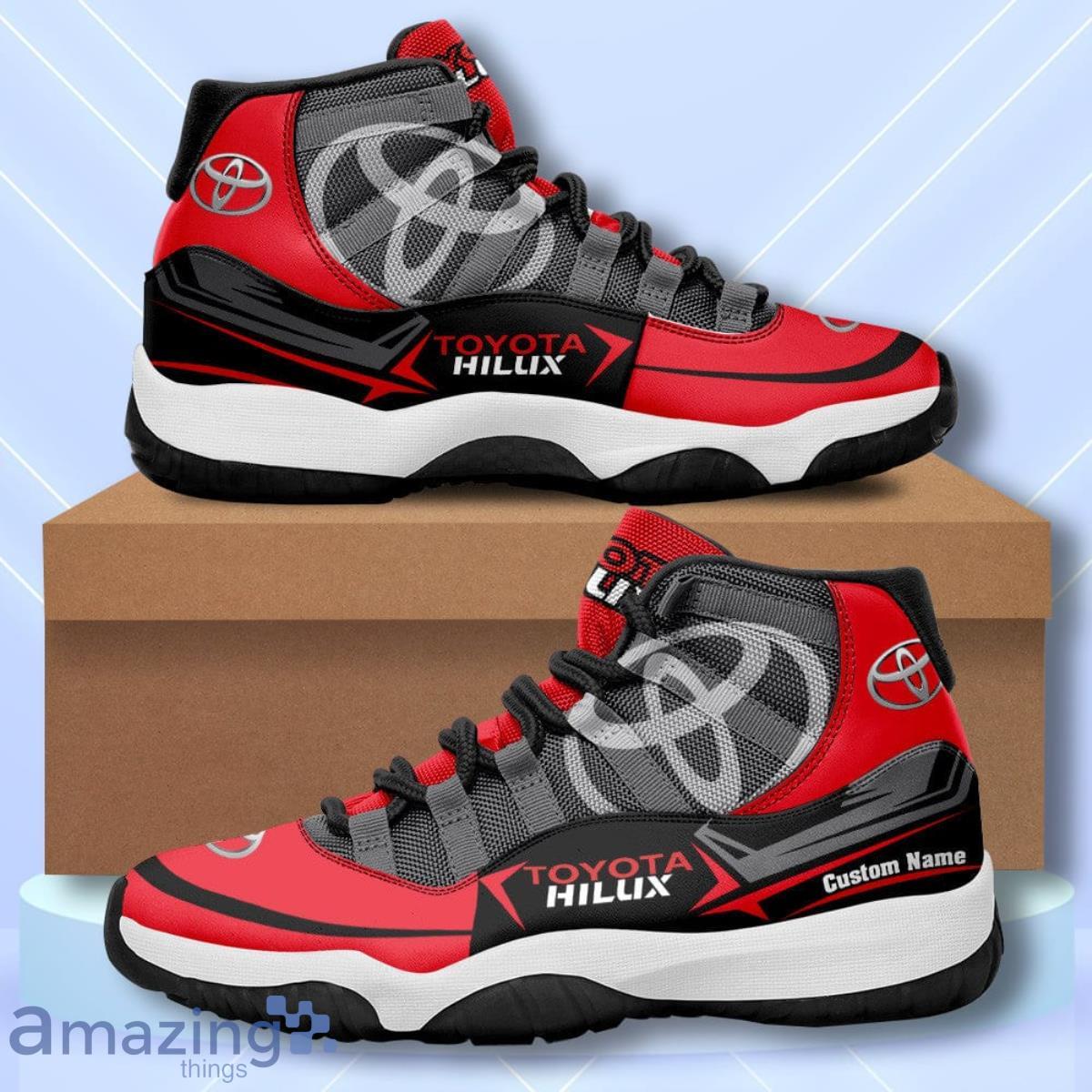 Toyota Hilux Custom Name Air Jordan 11 Sneakers Vintage Shoes Product Photo 1