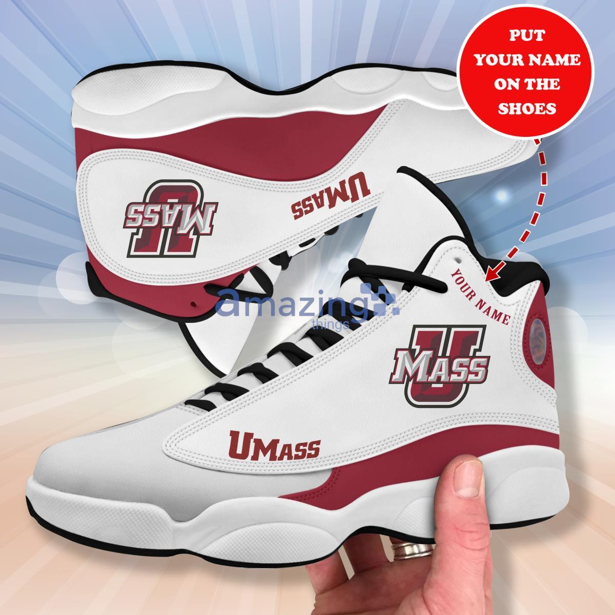 Umass Minutemen Personalized Air Jordan 13 Running Sneaker Product Photo 1 Umass Minutemen Personalized Air Jordan 13 Running Sneaker Product Photo 1