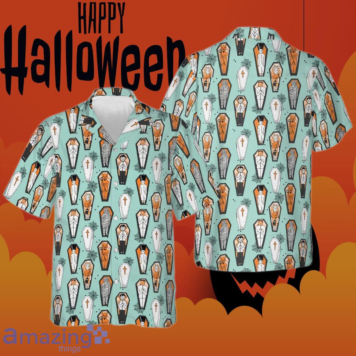 Vampire Coffins Halloween Hawaiian Shirt Best Summer Shirts Good Presents  For Boyfriend