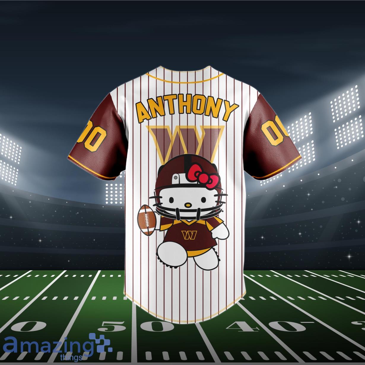 Washington Nationals Baseball Jersey MLB Hello Kitty Custom Name & Number