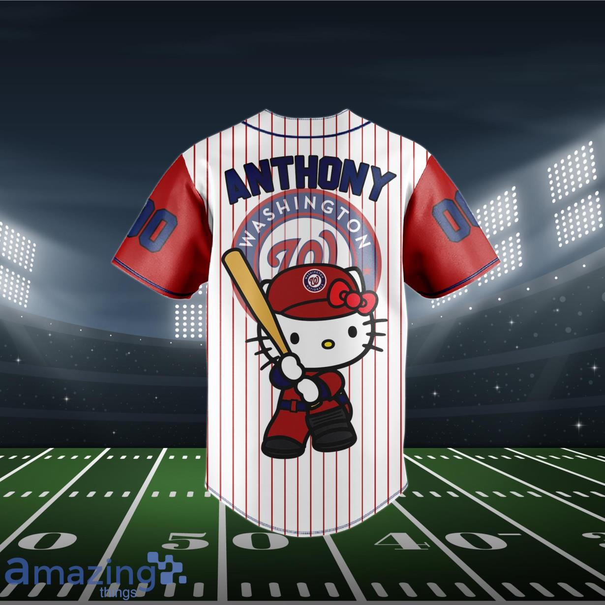 Custom 3D Washington Nationals Baseball Jersey Shirt - Men W