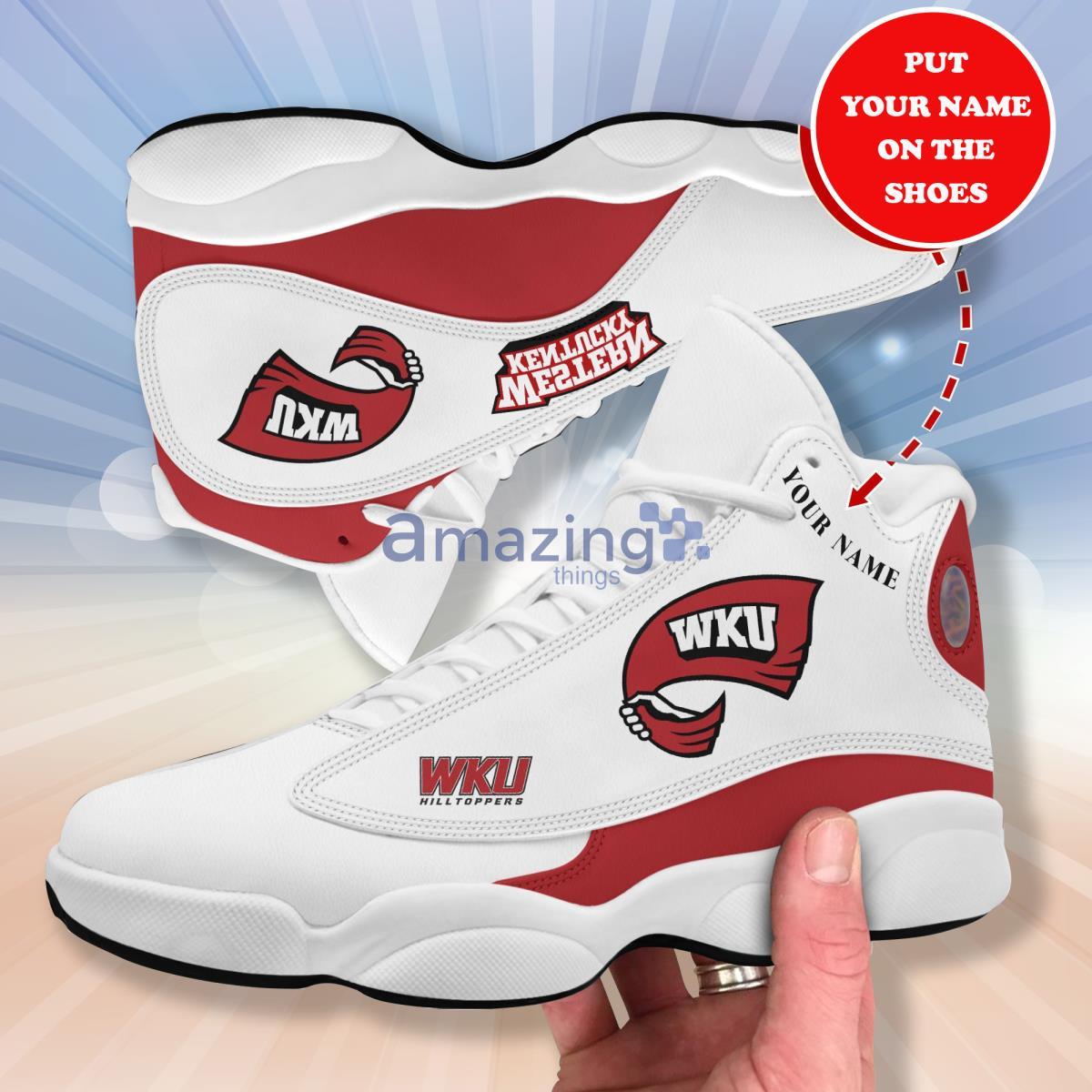 Western Kentucky Hilltoppers Personalized Air Jordan 13 Running Sneaker Product Photo 1 Western Kentucky Hilltoppers Personalized Air Jordan 13 Running Sneaker Product Photo 1