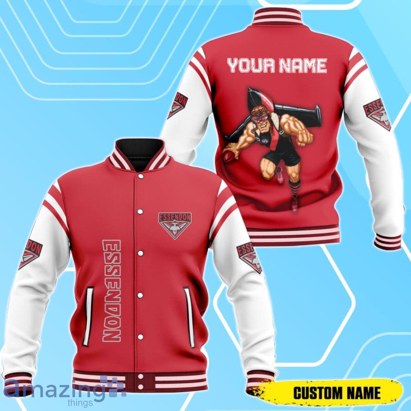 AFL Richmond Tigers Baseball Jacket Custom Name For Fans