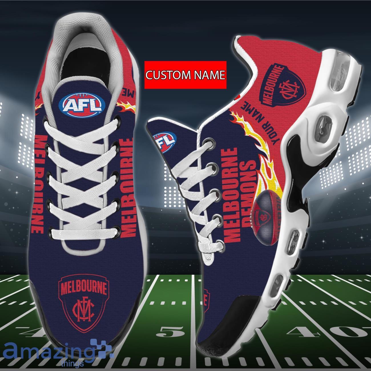 AFL Melbourne Demons Air Cushion Sports Shoes Custom Name Gift For Fans Product Photo 1