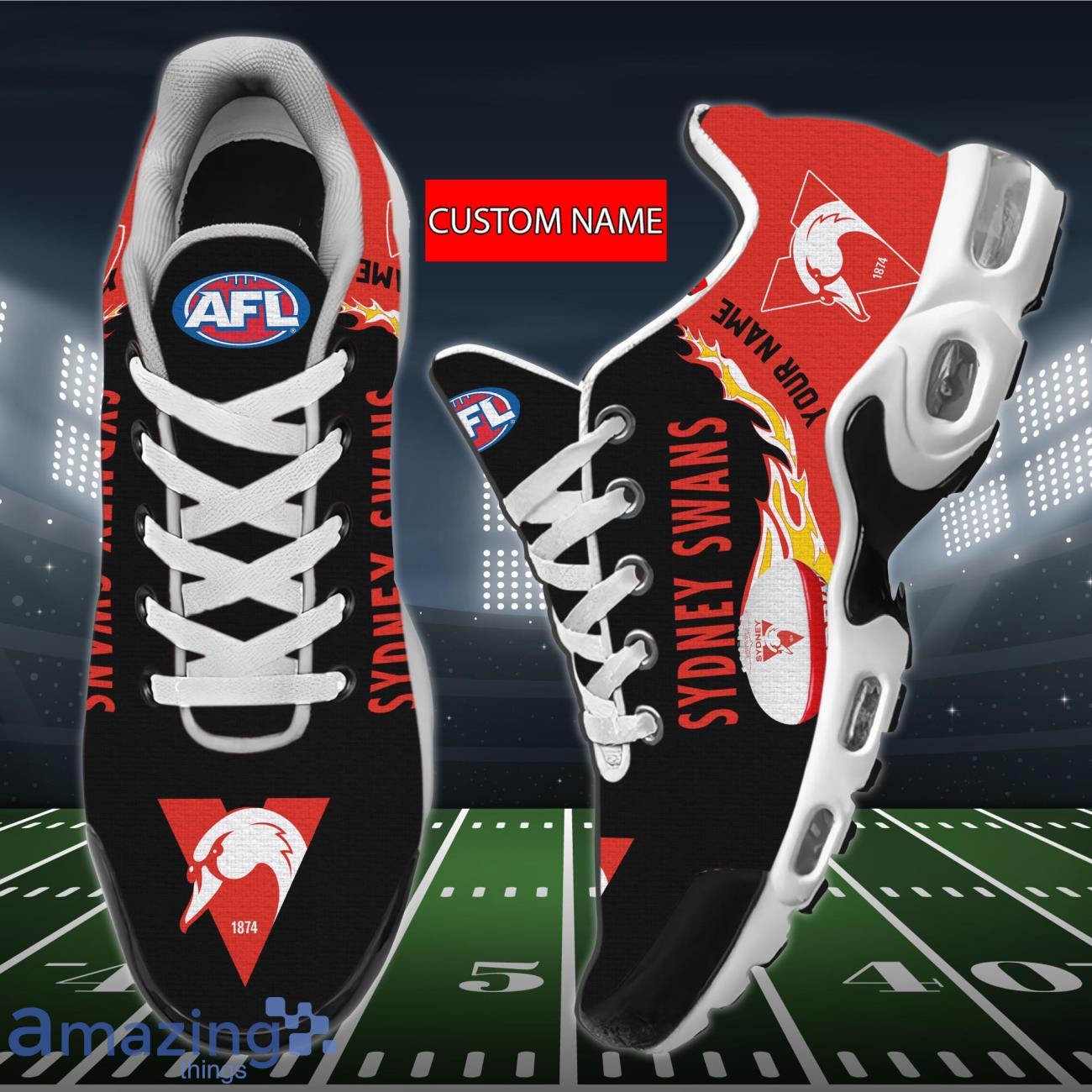 AFL Sydney Swans Air Cushion Sports Shoes Custom Name Gift For Fans Product Photo 1