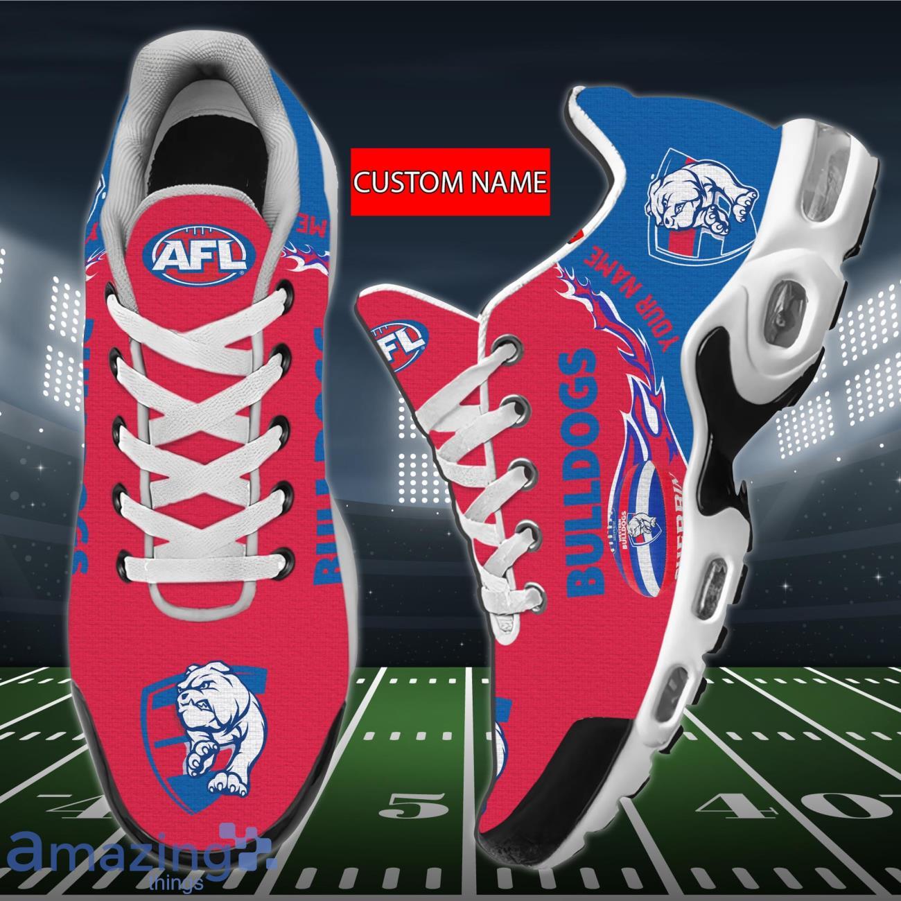 AFL Western Bulldogs Air Cushion Sports Shoes Custom Name Gift For Fans Product Photo 1