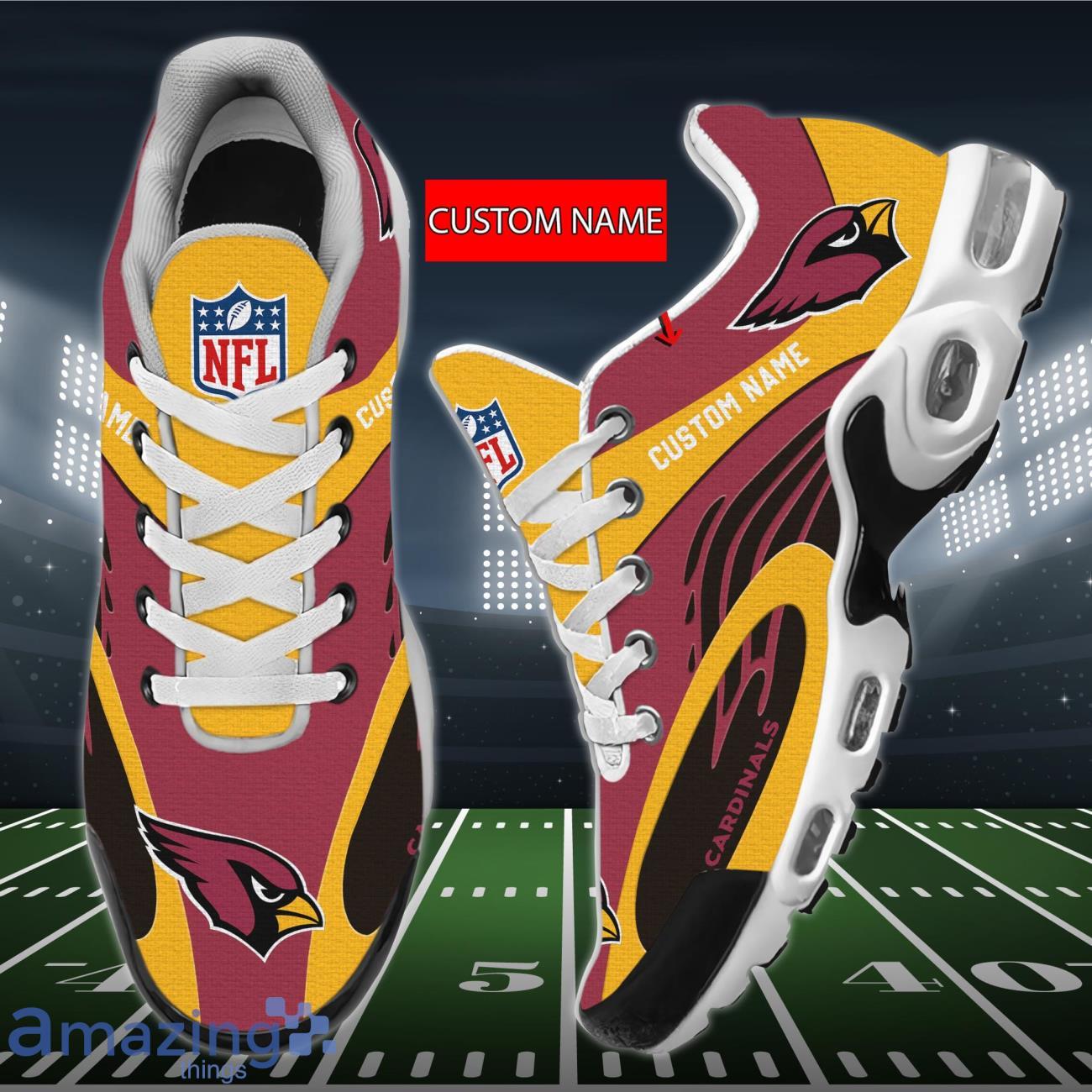 Arizona Cardinals Personalized Name And Number NFL 3D