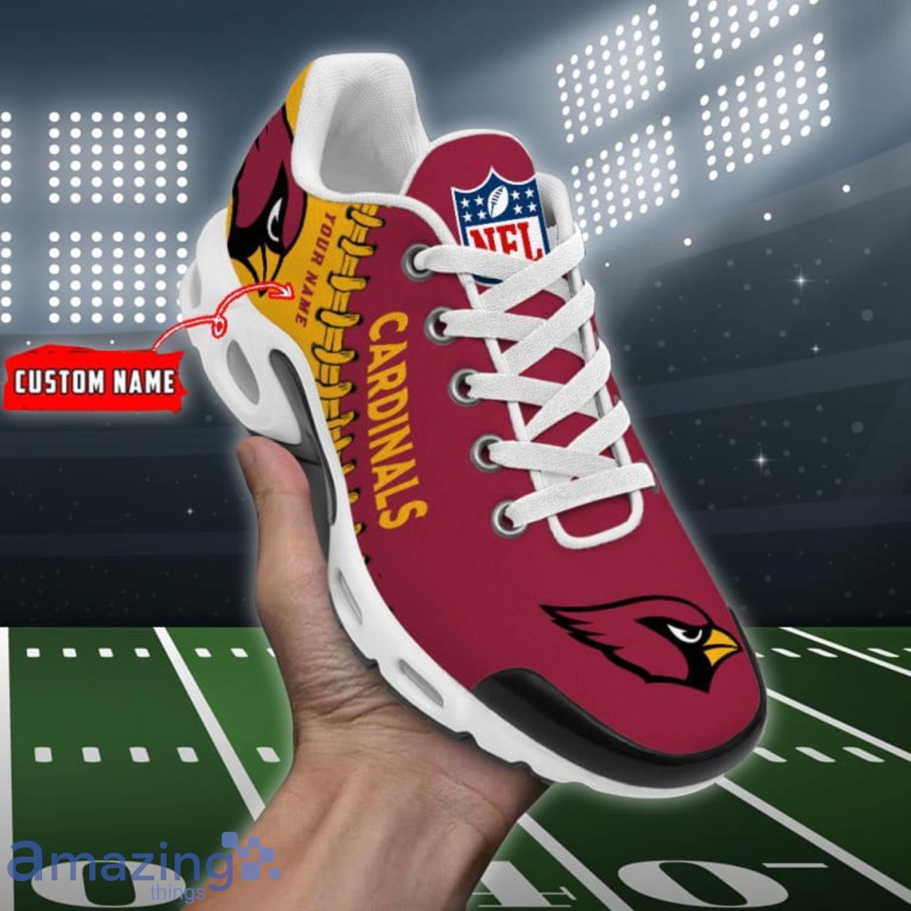 Arizona Cardinals NFL Air Cushion Sports Shoes Custom Name For Men Women Product Photo 1