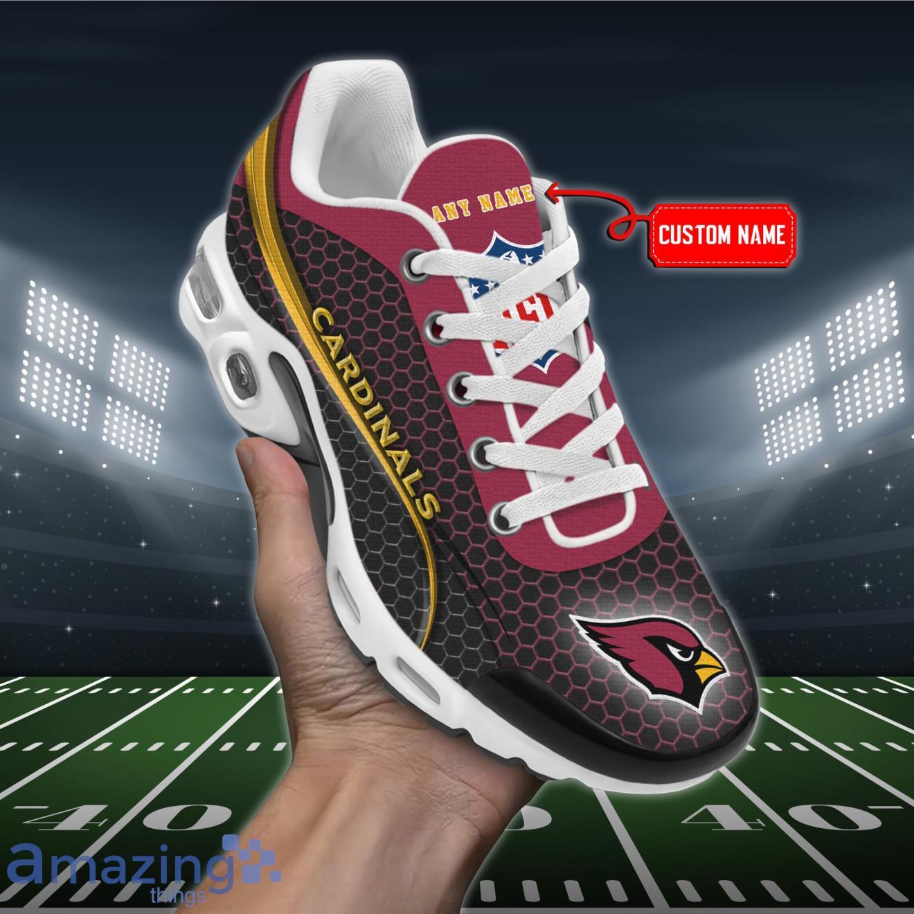 Arizona Cardinals Premium NFL Team Sneakers Custom Name Air