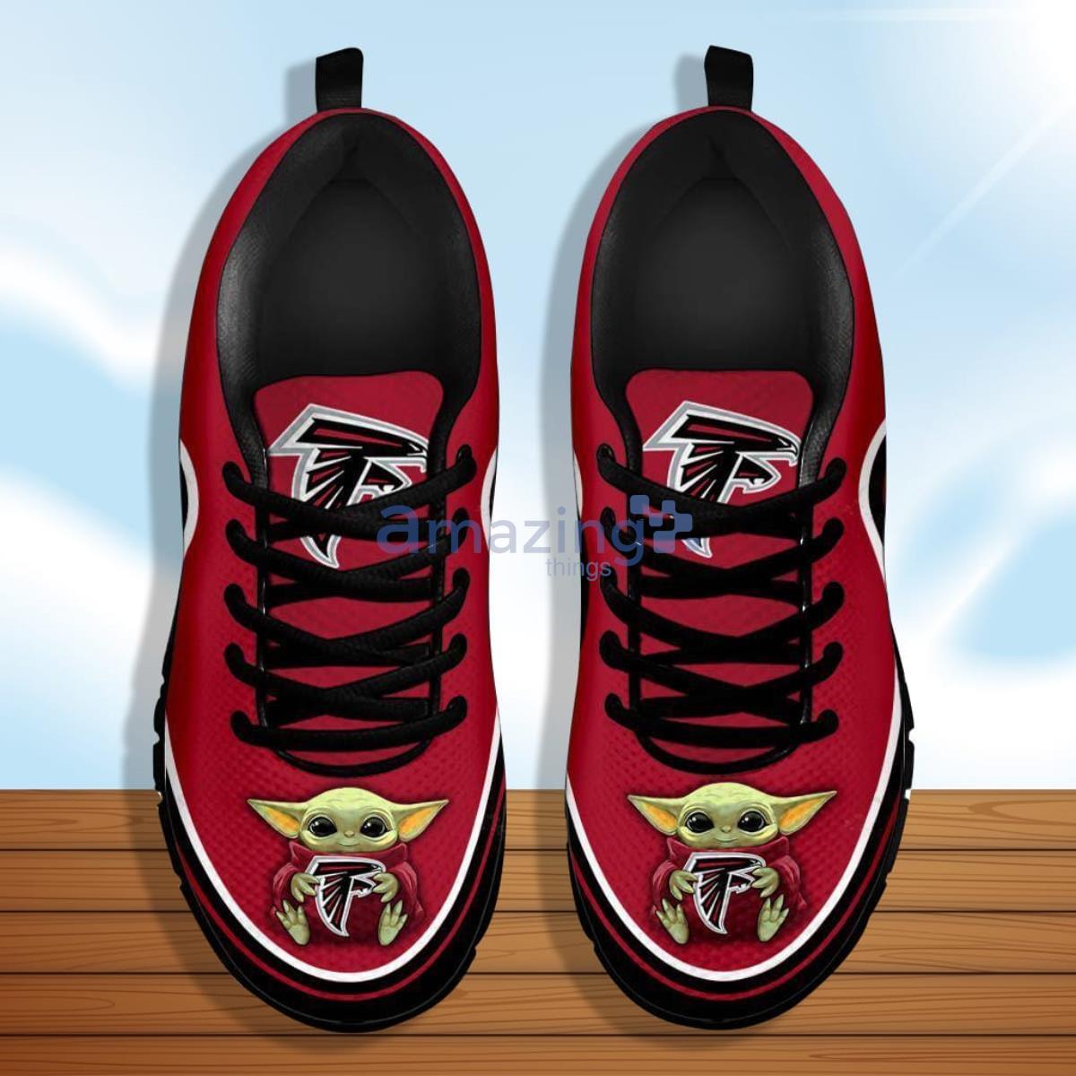 Baby Yoda Hug Atlanta Falcons Running Shoes Sport Sneakers image Baby Yoda Hug Atlanta Falcons Running Shoes - Sport Sneakers Product Photo 4