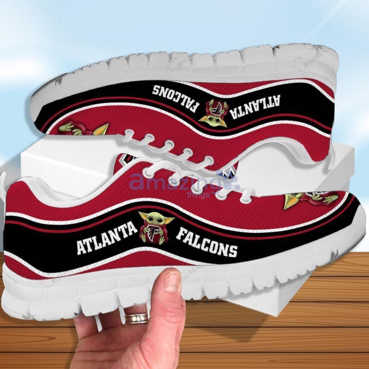 Baby Yoda Hug Atlanta Falcons Running Shoes - Sport Sneakers Product Photo 1
