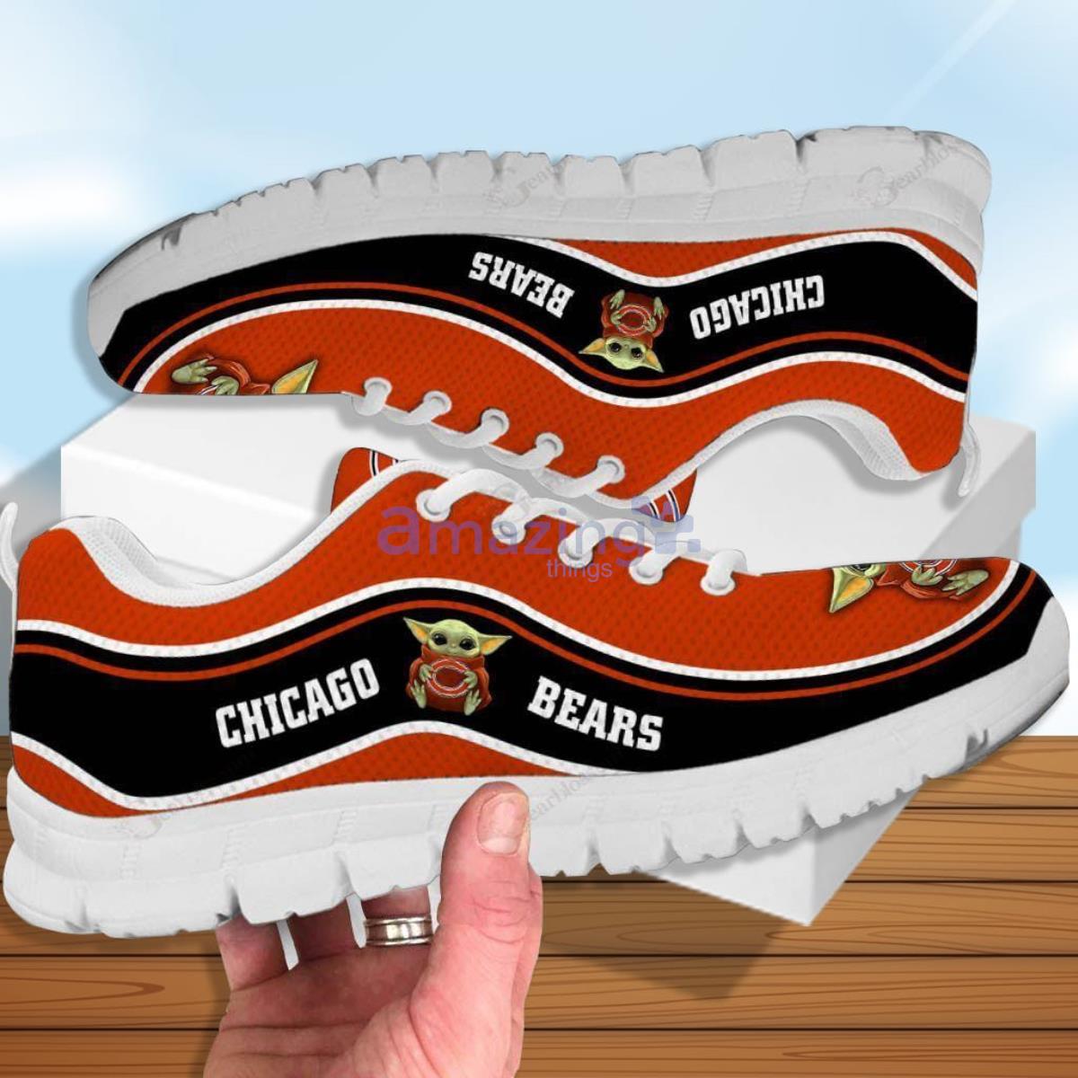 Chicago Bears Sneakers Baby Yoda High Top Shoes Mixed