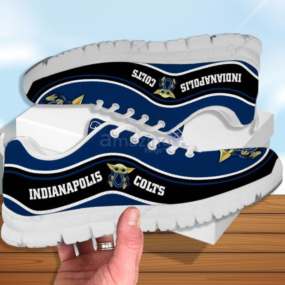 Baby Yoda Hug Indianapolis Colts Running Shoes - Sport Sneakers Product Photo 1