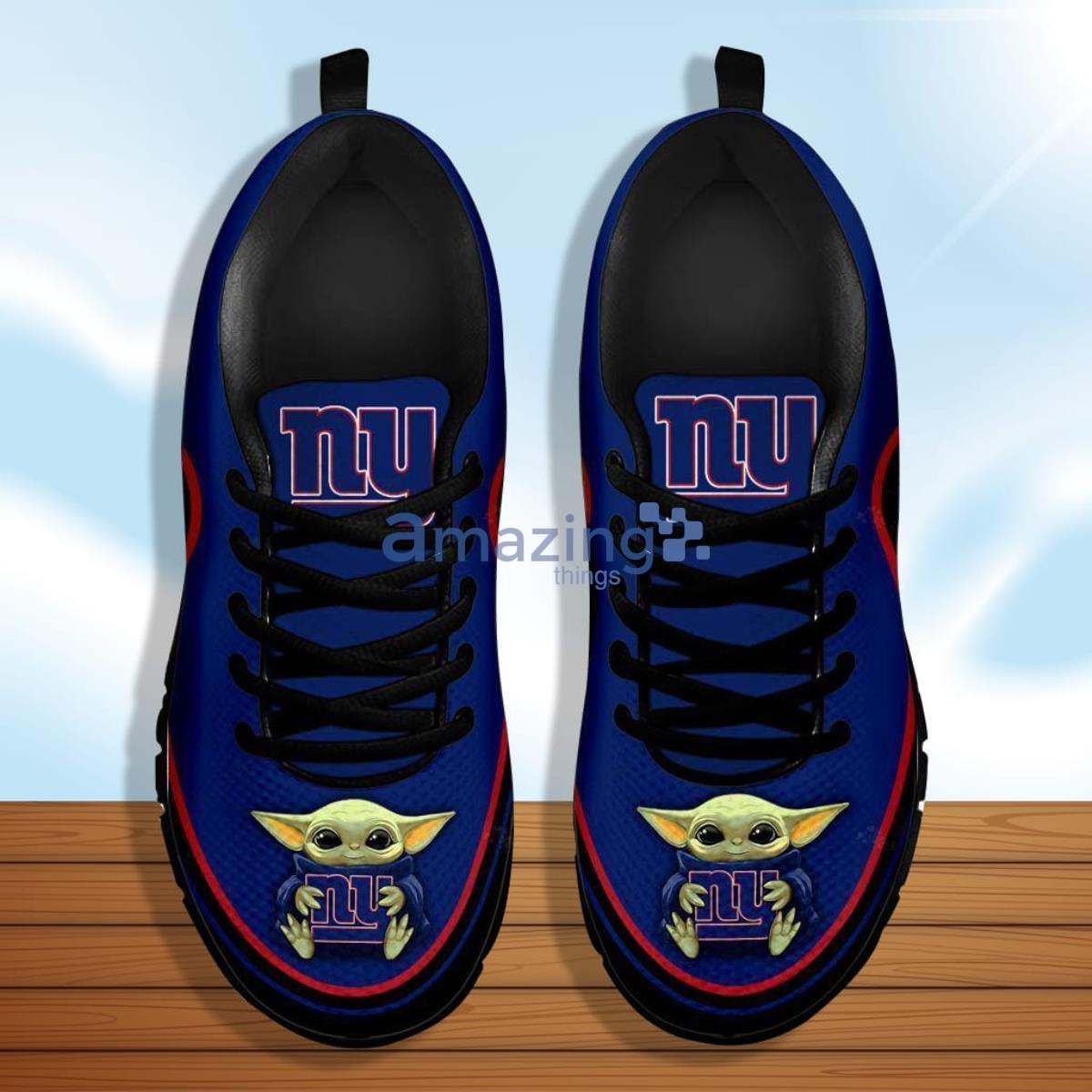 Baby Yoda Hug New York Giants Running Shoes Sport Sneakers image Baby Yoda Hug New York Giants Running Shoes - Sport Sneakers Product Photo 4