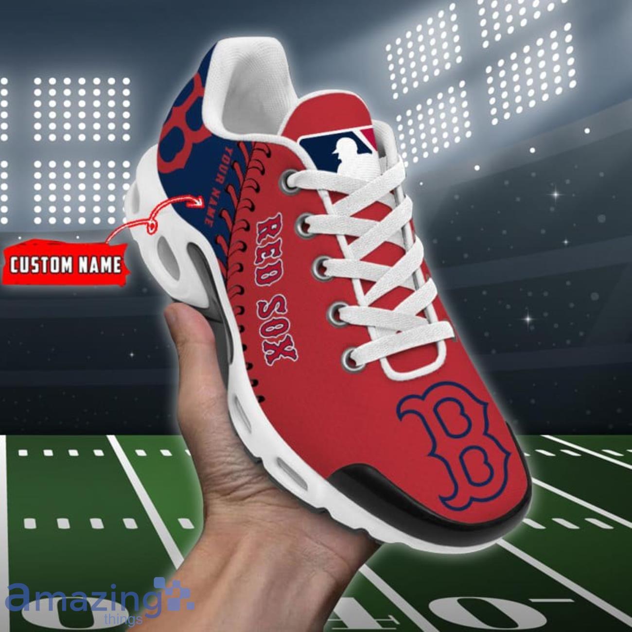 Boston Red Sox MLB Premium Air Cushion Sports Shoes Custom Name Cool For  Fans