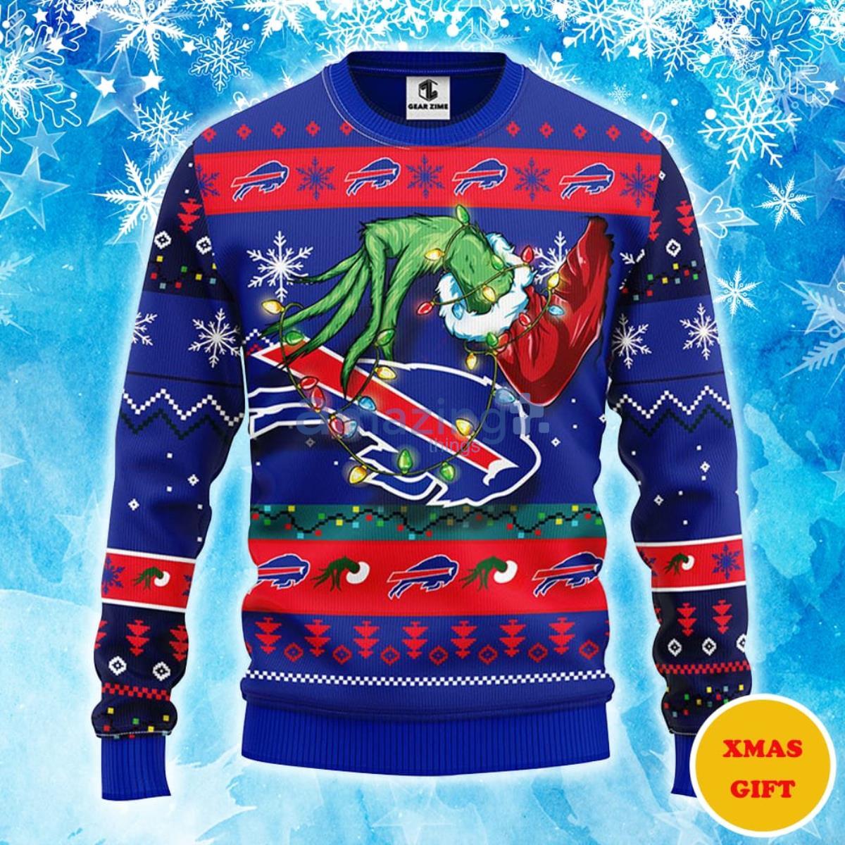 Buffalo Bills Grinch Christmas AOP Sweater