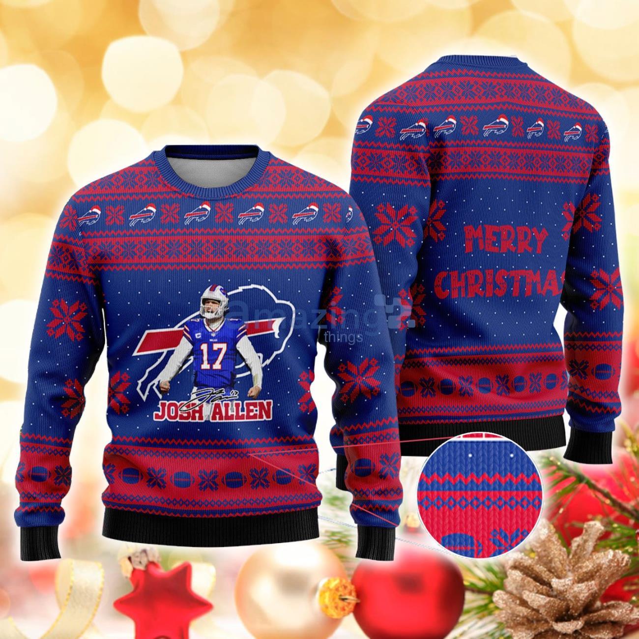 Buy Buffalo Bills Josh Allen shirt For Free Shipping CUSTOM XMAS