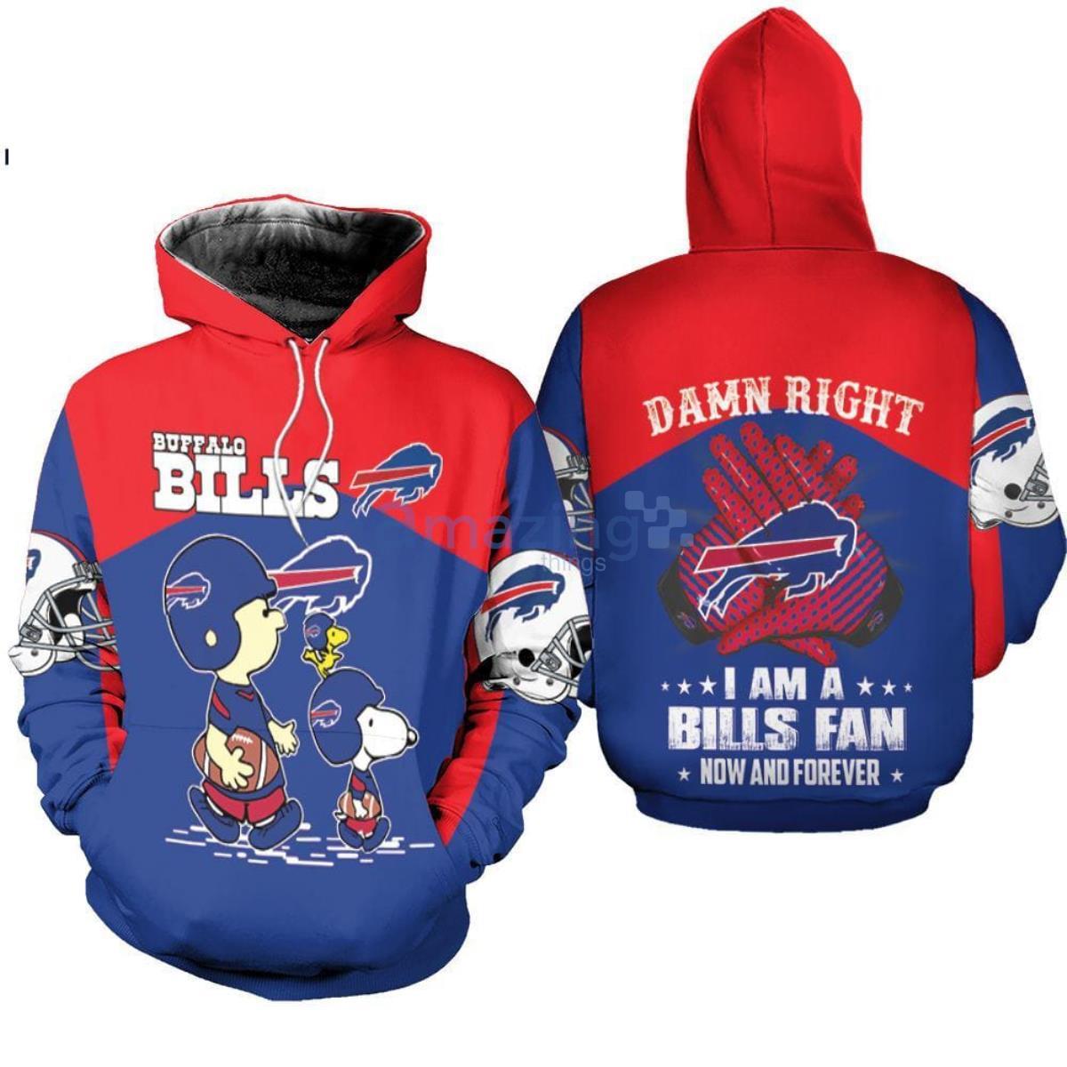 Buffalo Bills Snoopy Fan Now Any Forever Cartoon Movie Pullover Hoodie Product Photo 1