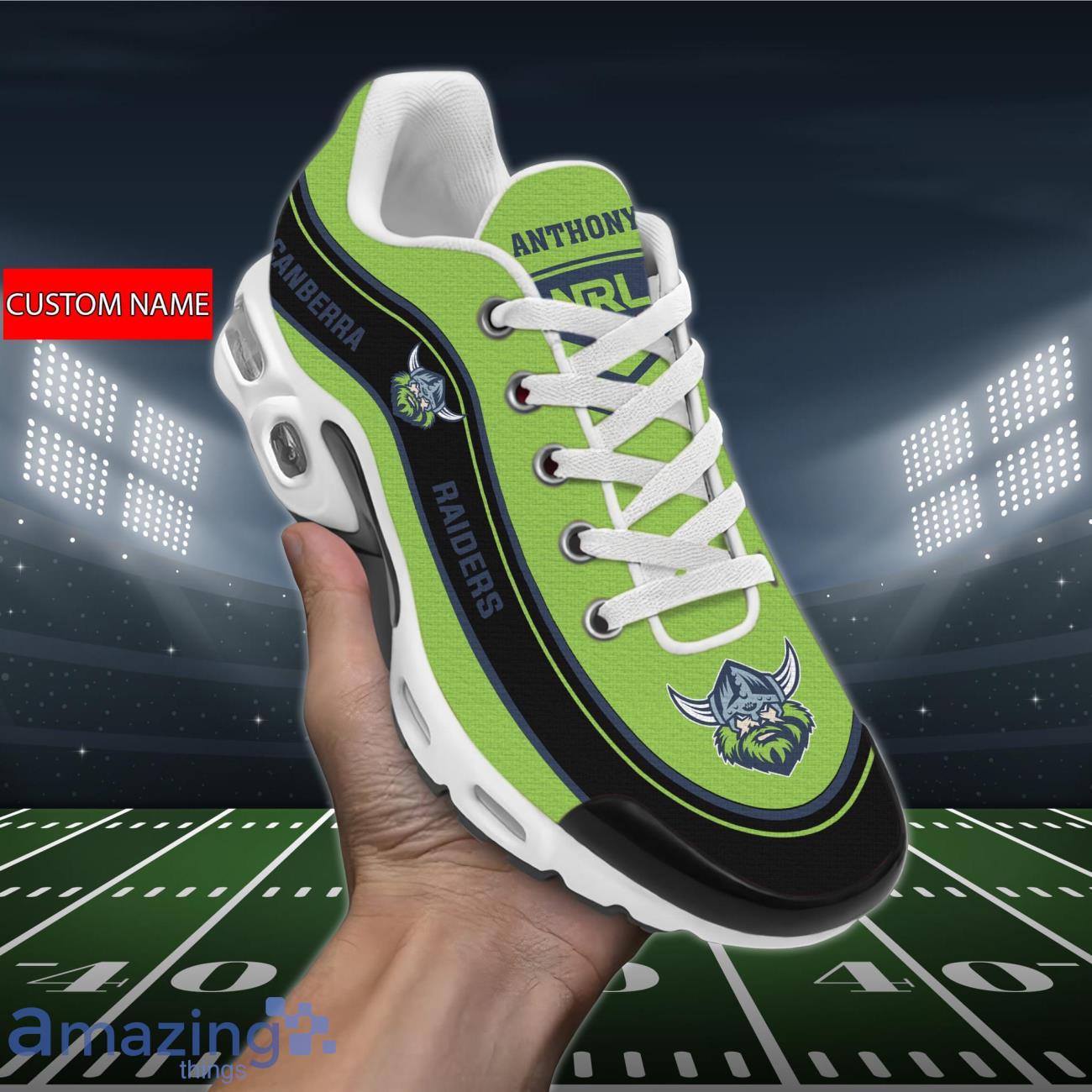 Canberra Raiders Air Cushion Sports Shoes Custom Name For Fans Product Photo 1