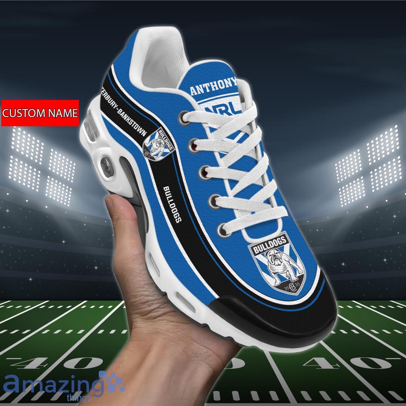 Canterbury-Bankstown Bulldogs Air Cushion Sports Shoes Custom Name For Fans Product Photo 1