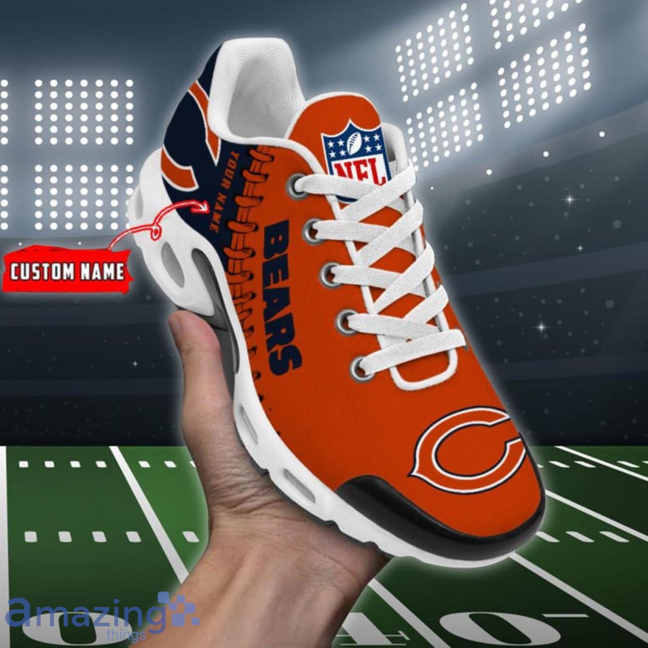 Chicago Bears NFL Air Cushion Sports Shoes Custom Name For Men Women Product Photo 1