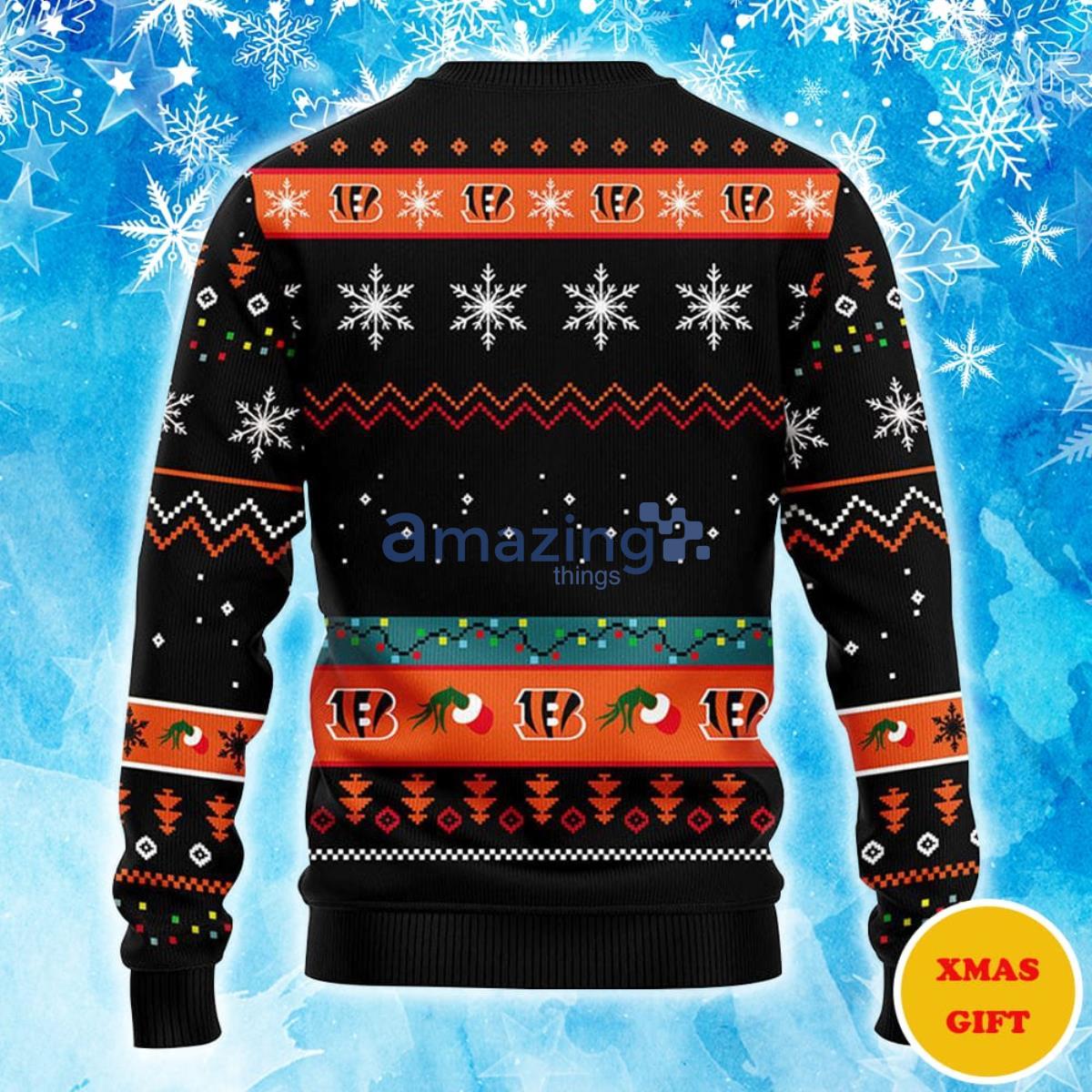 Cincinnati Bengals White 3D Sweater Christmas Gift