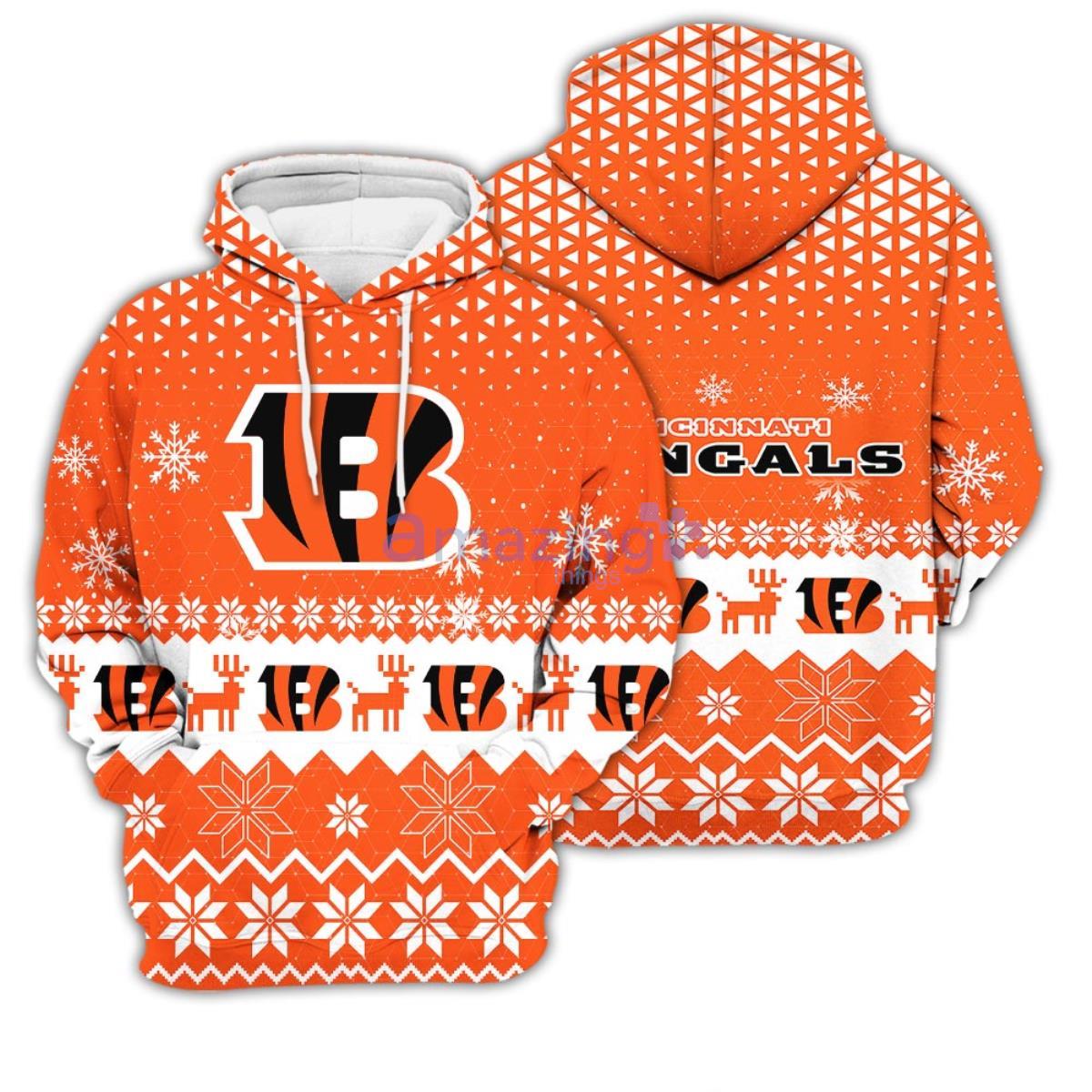 Cincinnati Bengals Casual Hoodies Zipper Sweatshirts Fans Hooded