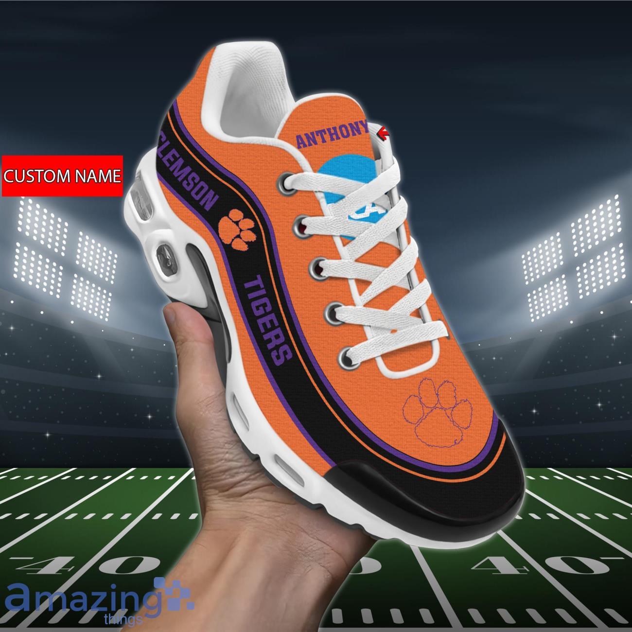 Clemson Tigers NCAA Air Cushion Sports Shoes Custom Name For Fans Product Photo 1