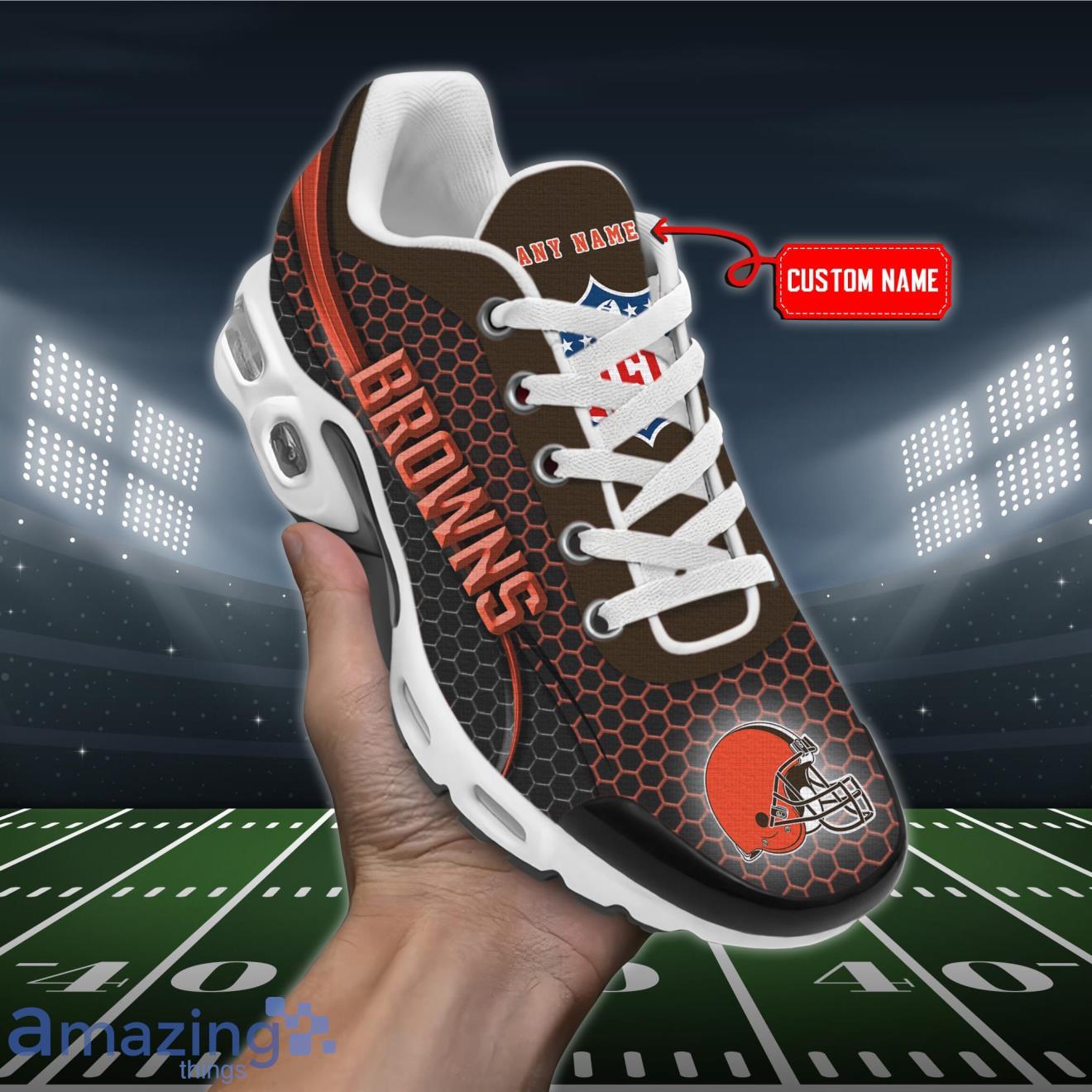 Cleveland Browns NFL Premium Air Cushion Sport Shoes Custom Name