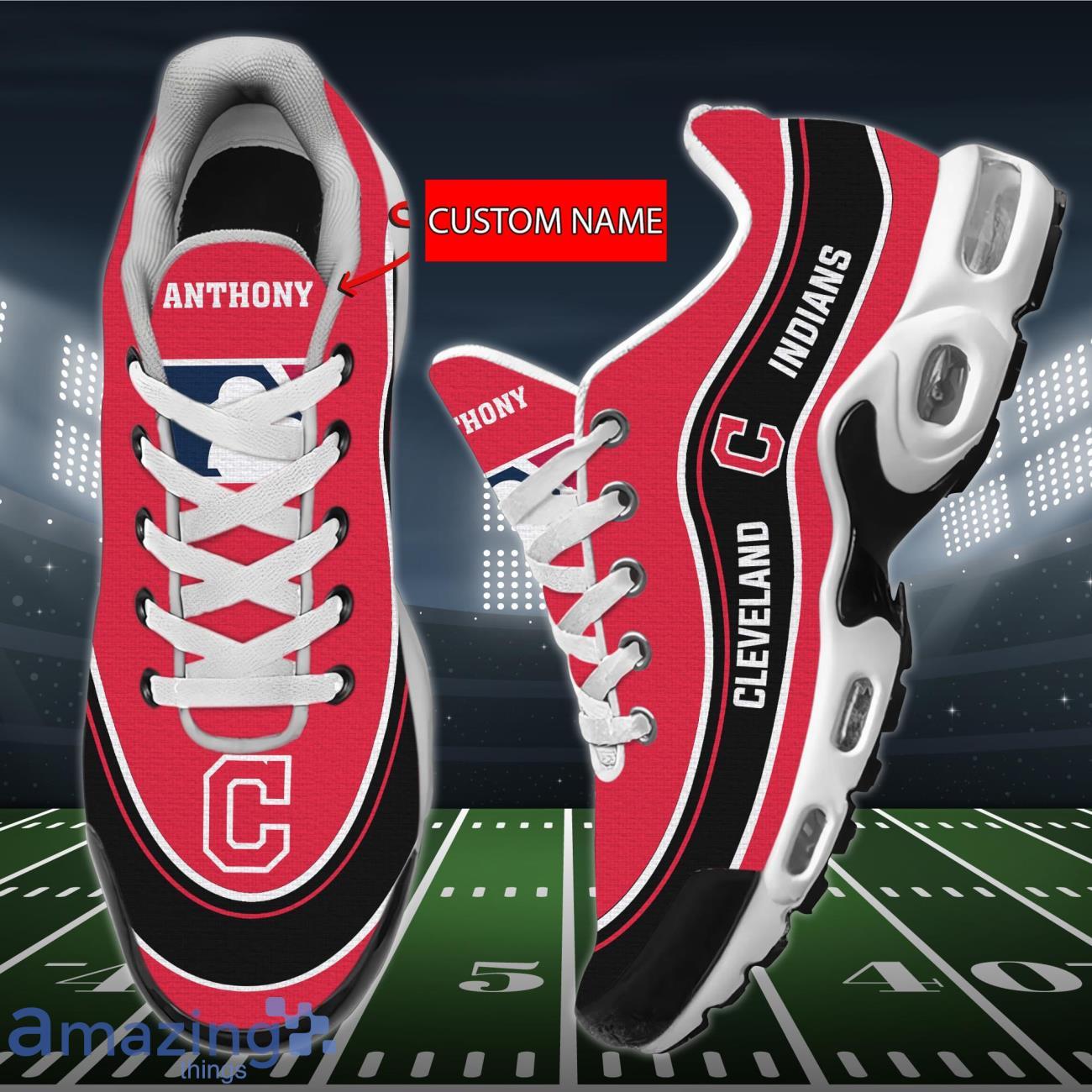 Cleveland Indians MLB Low Top Skate Shoes