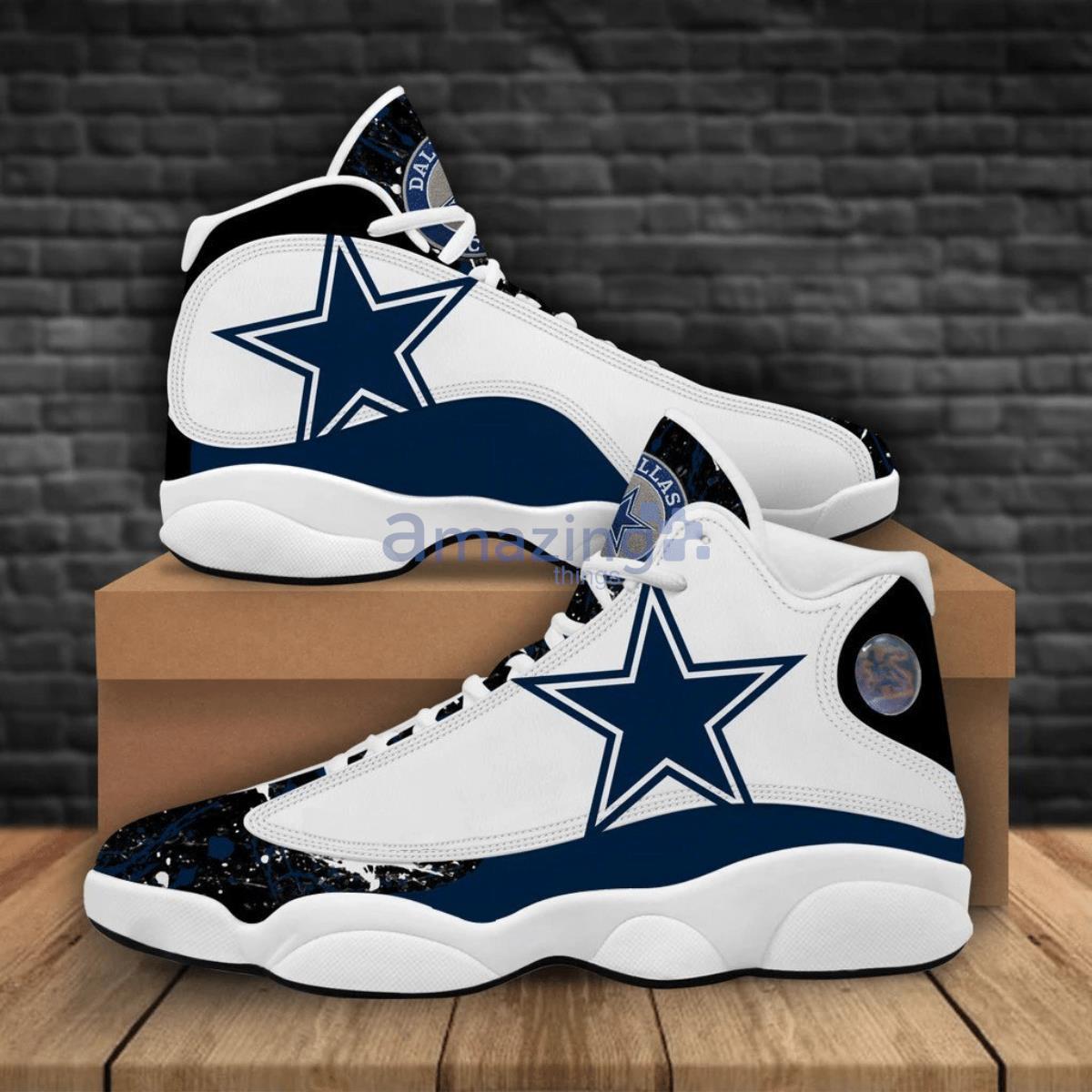 Dallas Cowboy Air Jordan 13 Sneakers Nfl Custom Sport Shoes