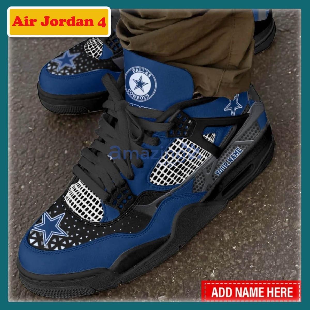 Dallas Cowboys Metal Sign Air Jordan 4 Custom Name Shoes image Dallas Cowboys Metal Sign Air Jordan 4 Custom Name Shoes Product Photo 2