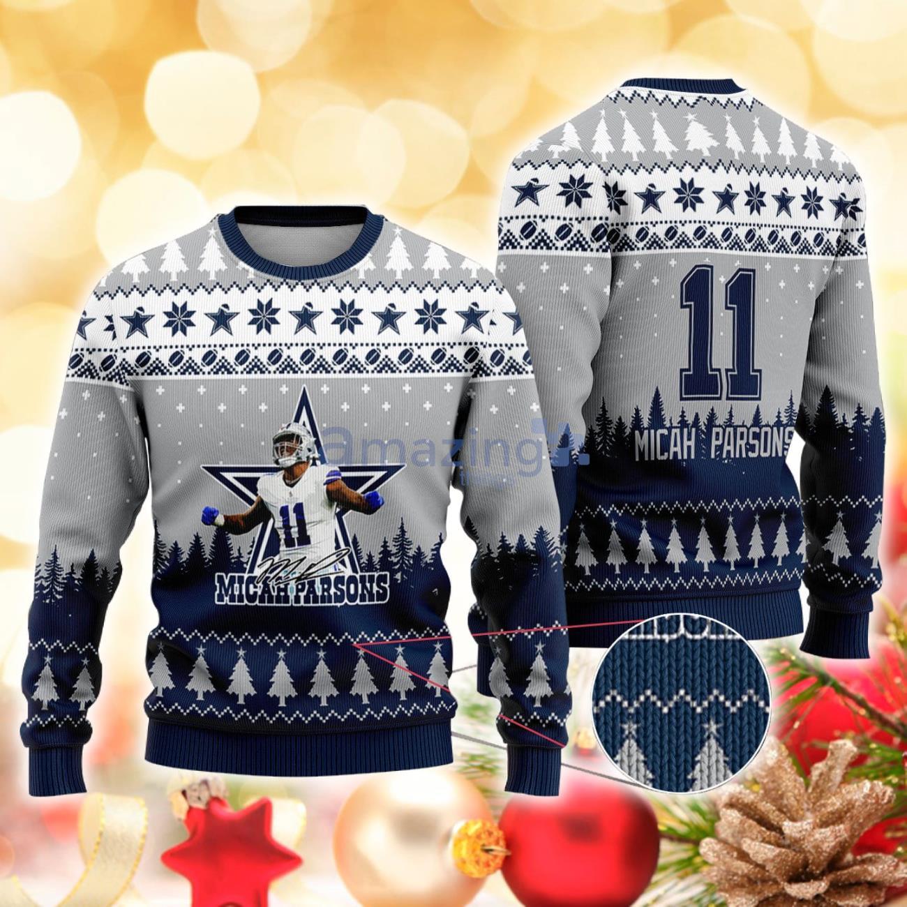 micah parsons christmas sweater